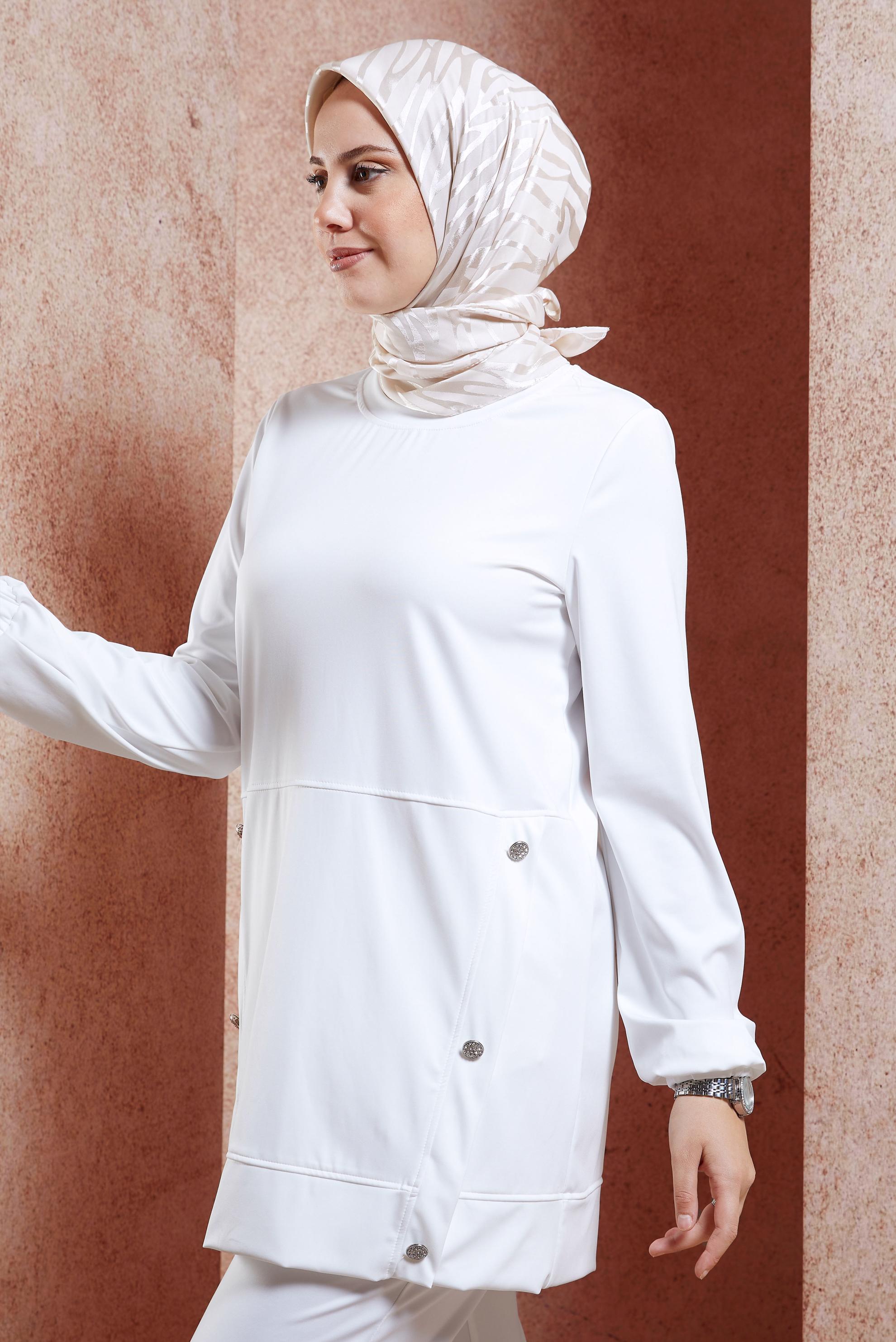 Tesettür giyim KUM ALVİNA ZEBRA DESEN JAKAR EŞARP 8454