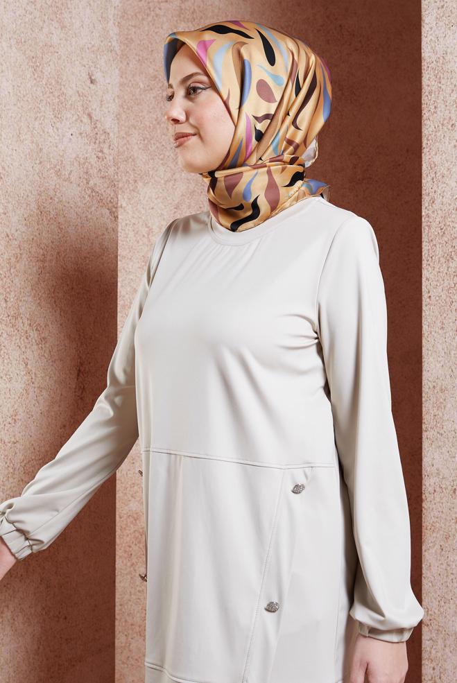 Vêtements hijab OR ÉCHARPE EN SOIE ALVINA 18736 - ALVİNA