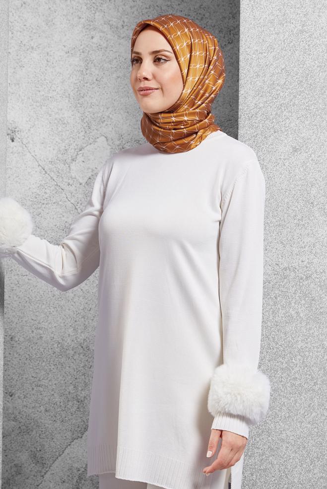 Vêtements hijab TABA ÉCHARPE EN SOIE ALVINA 18758 - ALVİNA