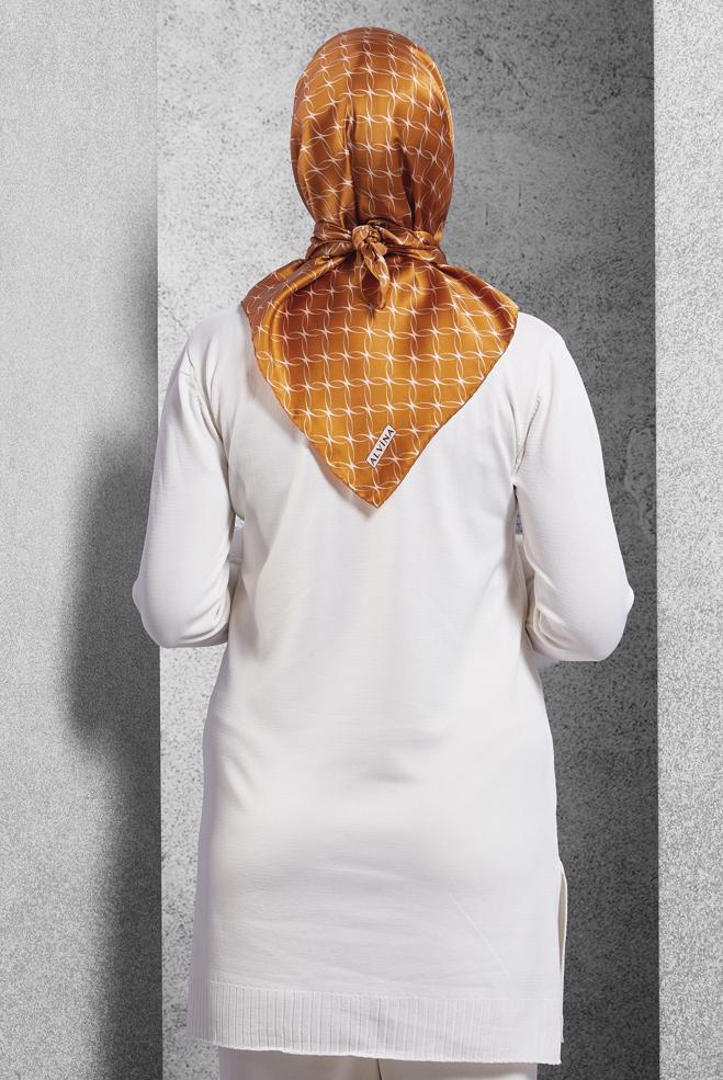Vêtements hijab TABA ÉCHARPE EN SOIE ALVINA 18758 - ALVİNA