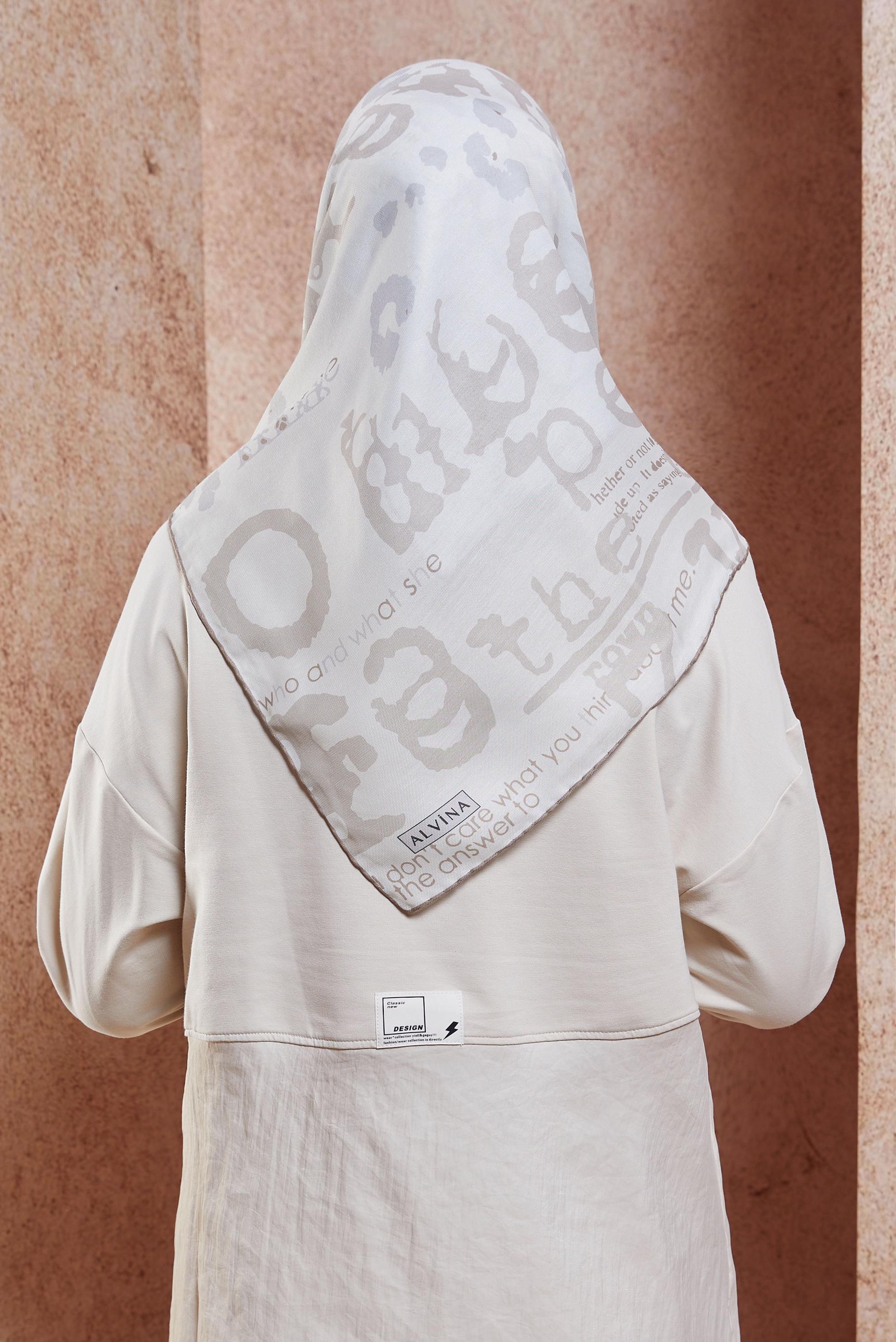Vêtements hijab BEIGE ÉCHARPE À MOTIFS ALVINA 29219