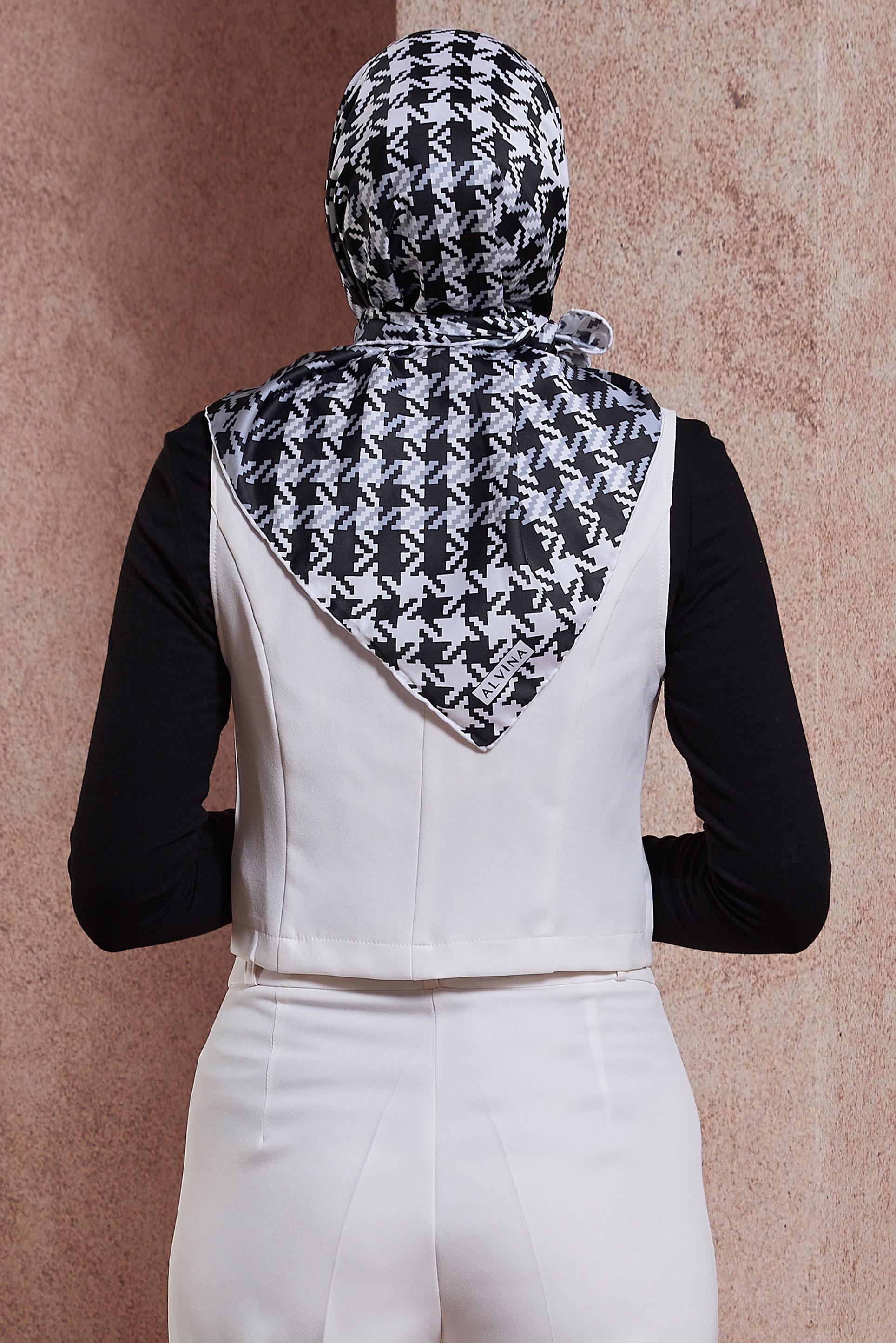 Tesettür giyim SİYAH ALVINA TWILL EŞARP 35419