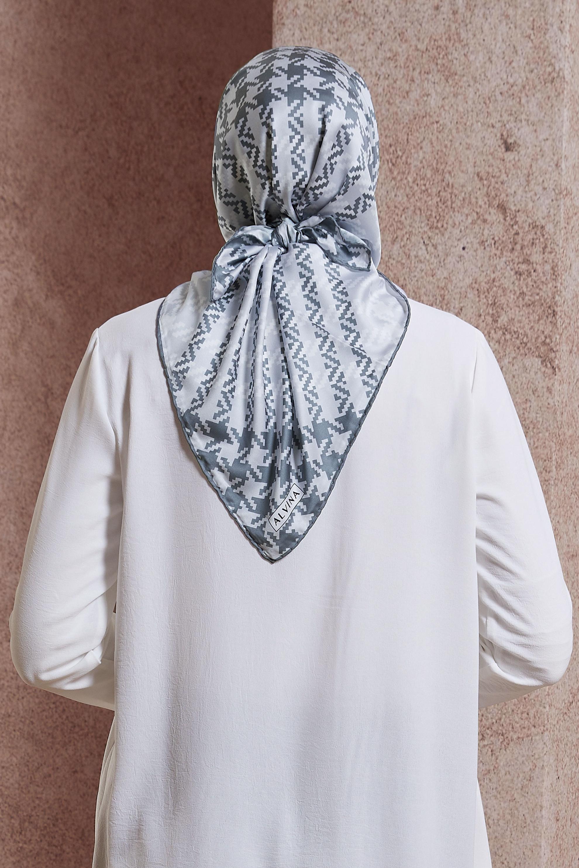 Tesettür giyim GRİ ALVINA TWILL EŞARP 35419