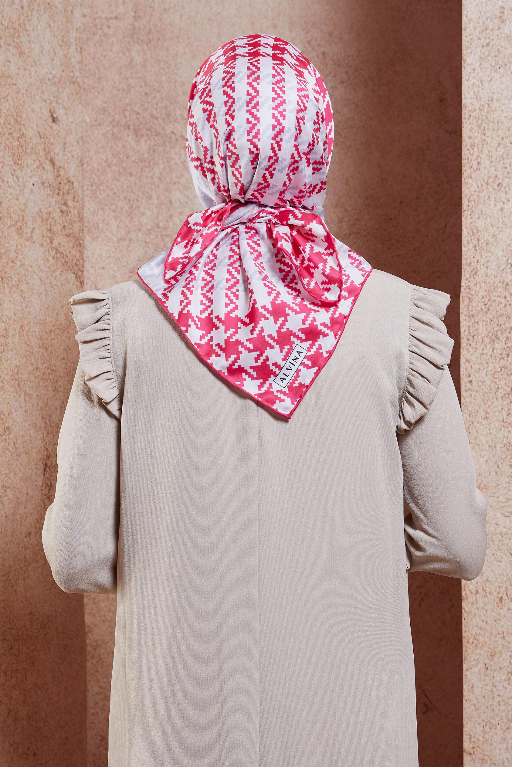 Tesettür giyim FUŞYA ALVINA TWILL EŞARP 35419