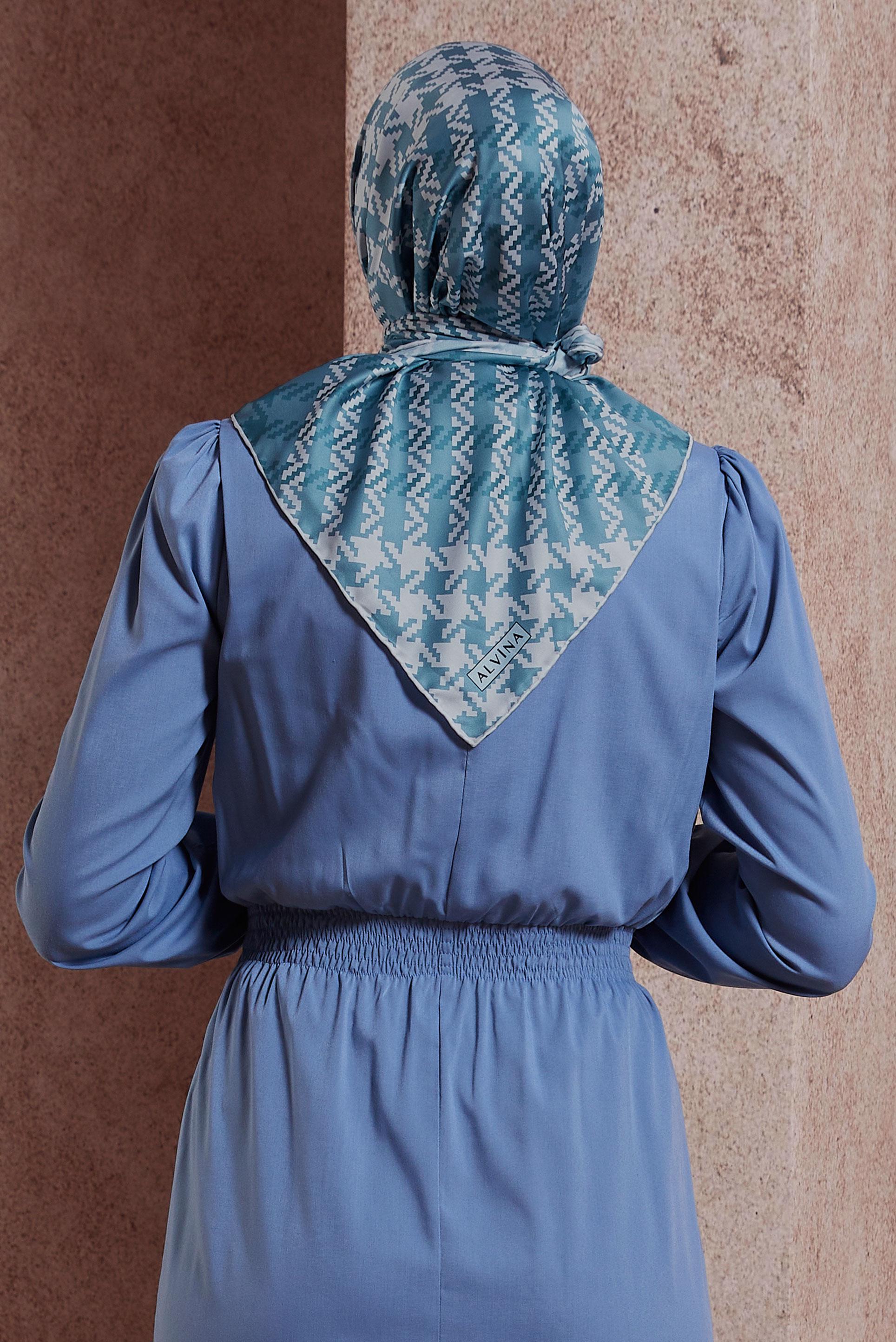 Tesettür giyim LACİVERT ALVINA TWILL EŞARP 35419