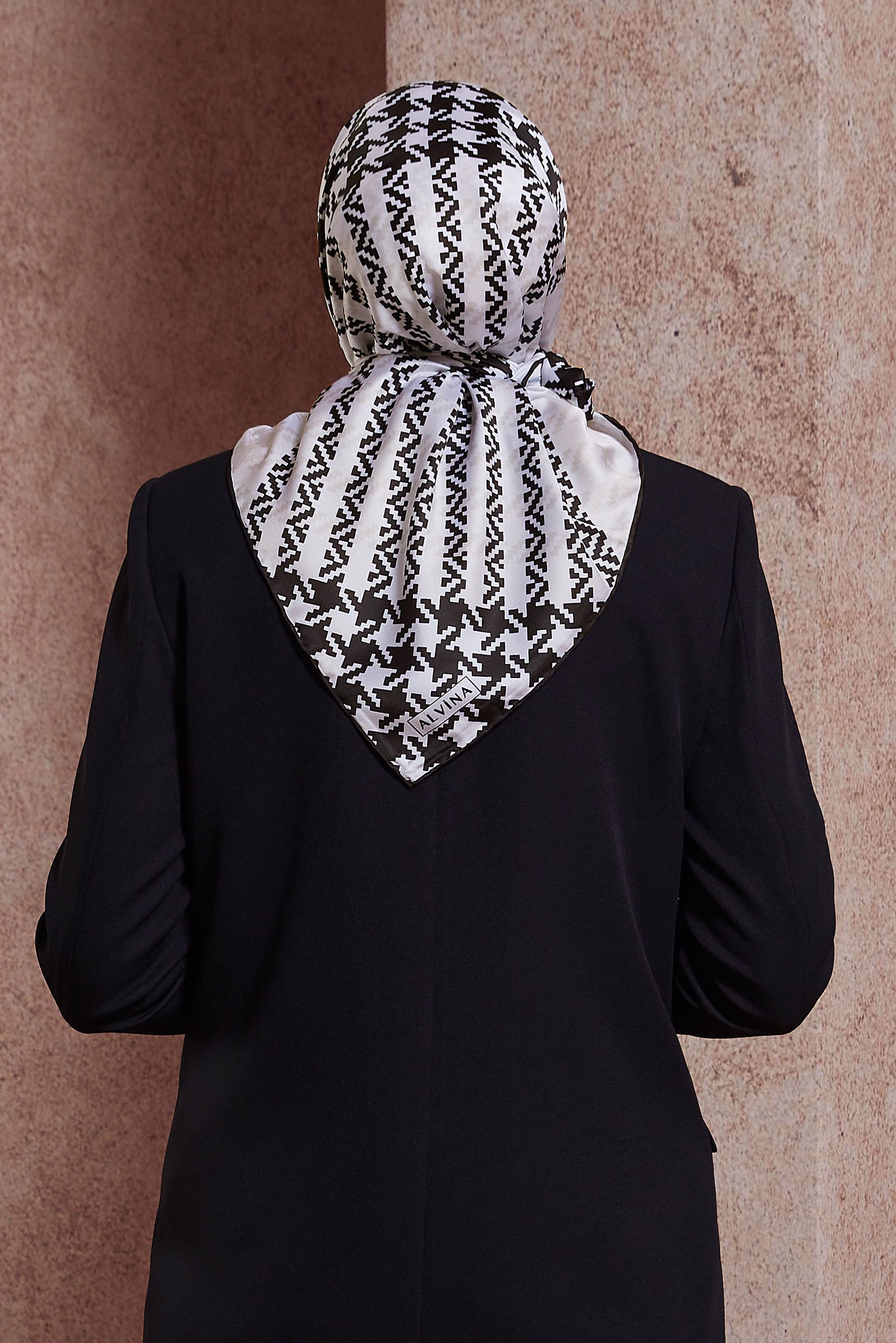 Tesettür giyim SİYAH ALVINA TWILL EŞARP 35419