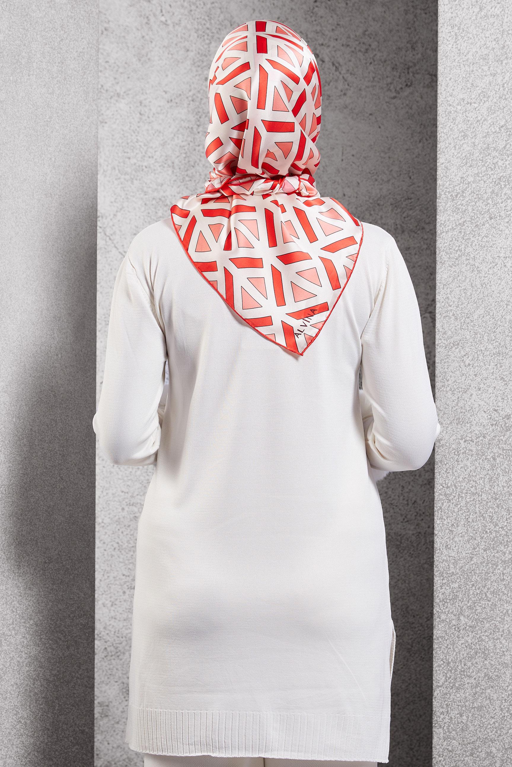 Hijab clothing CORAL ALVINA SILK SCARF 50476