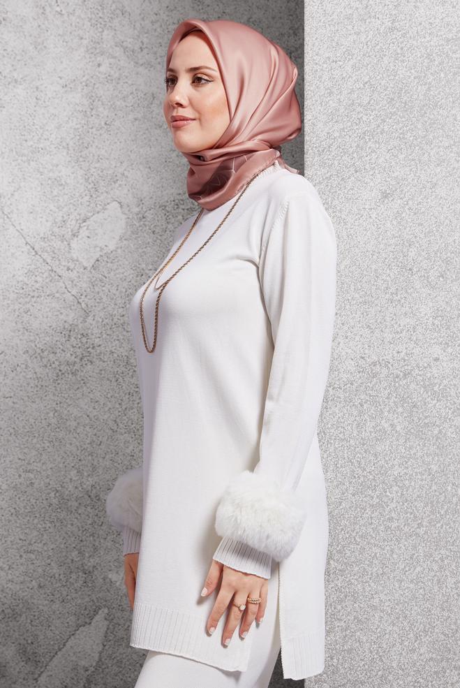 Vêtements hijab ROSE ÉCHARPE EN SOIE ALVINA 5101 - ALVİNA
