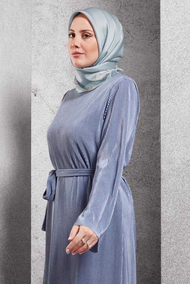 Vêtements hijab VERT ÉCHARPE EN SOIE ALVINA 5101 - ALVİNA