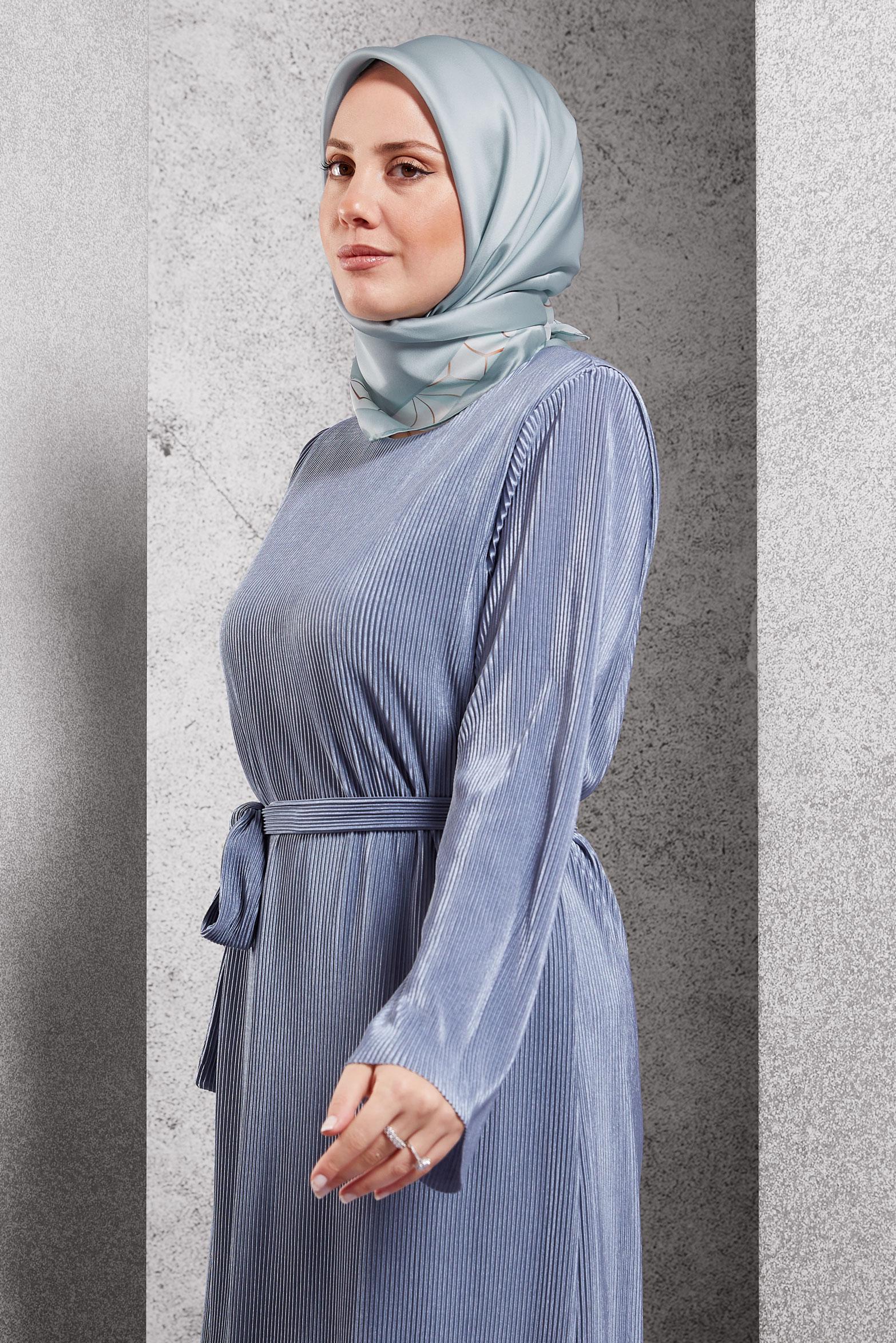 Hijab clothing GREEN ALVINA SILK SCARF 5101