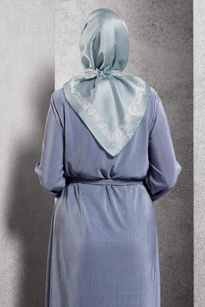 Vêtements hijab VERT ÉCHARPE EN SOIE ALVINA 5101 - ALVİNA