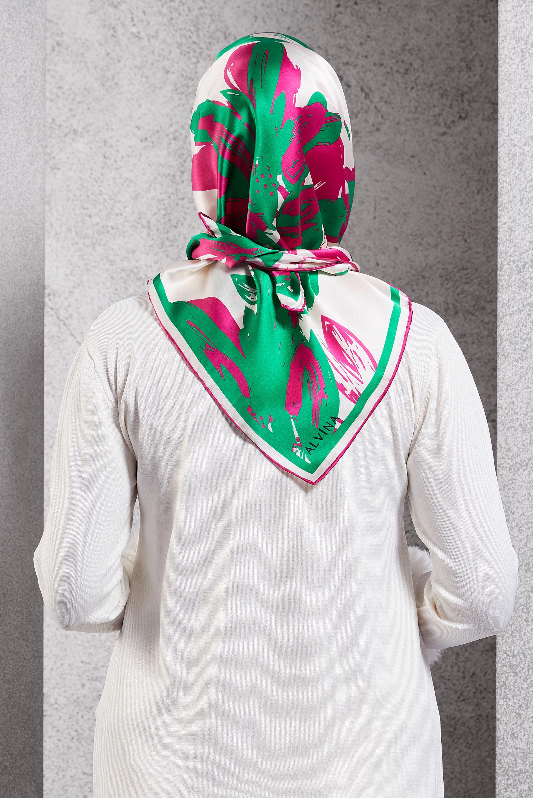 Hijab clothing FUCHSIA ALVINA SILK SCARF 51570