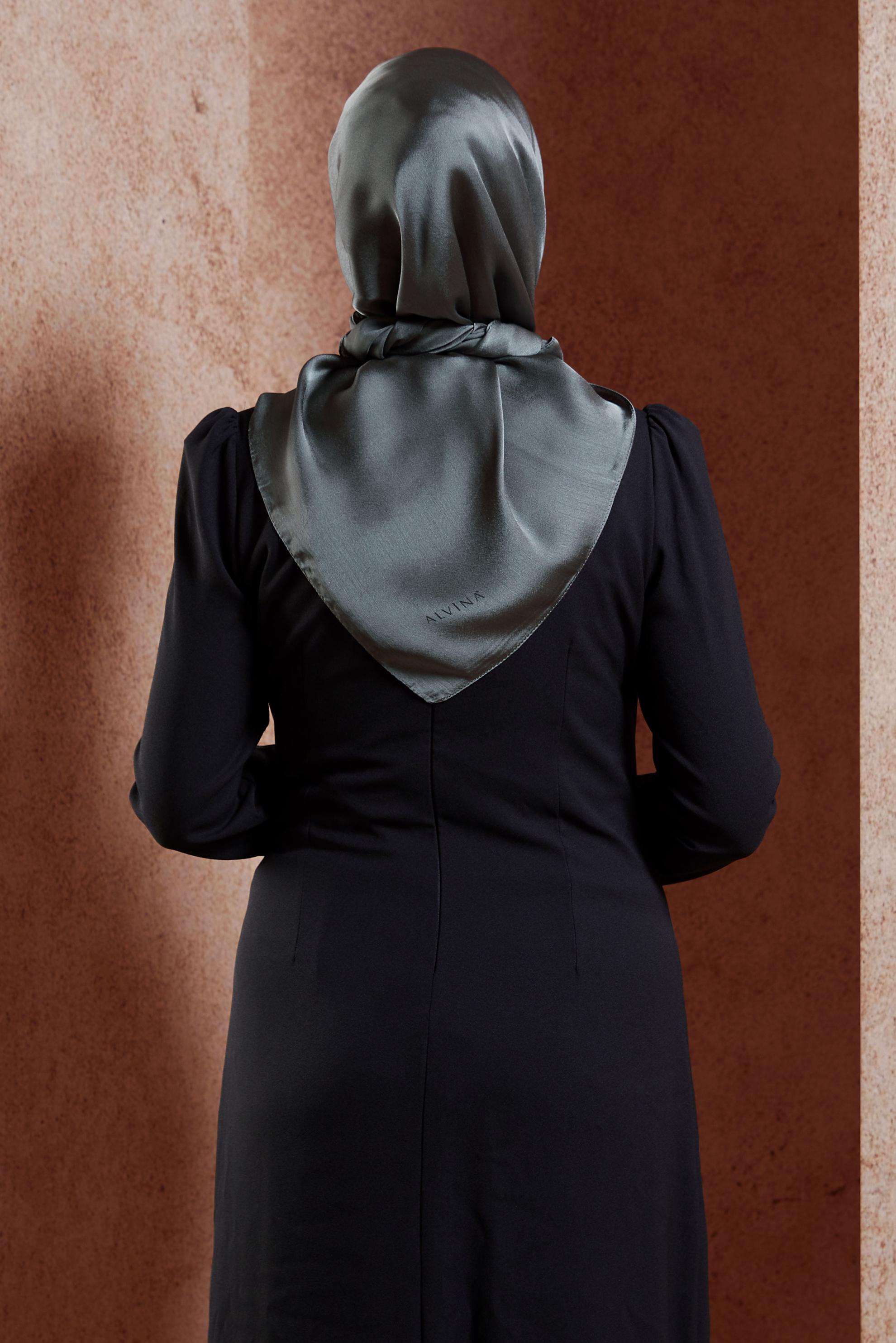 Tesettür giyim GRİ ALVİNA EŞARP 8455