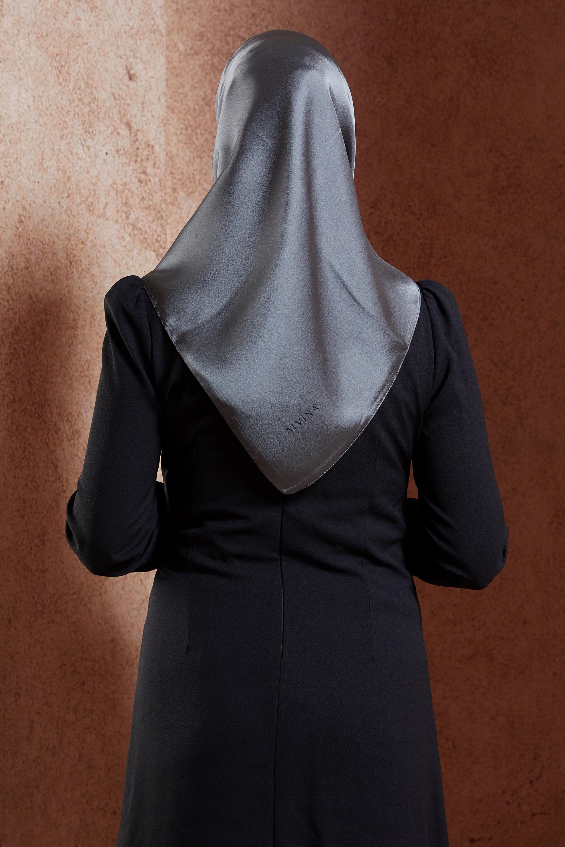 Tesettür giyim GRİ ALVİNA EŞARP 8455