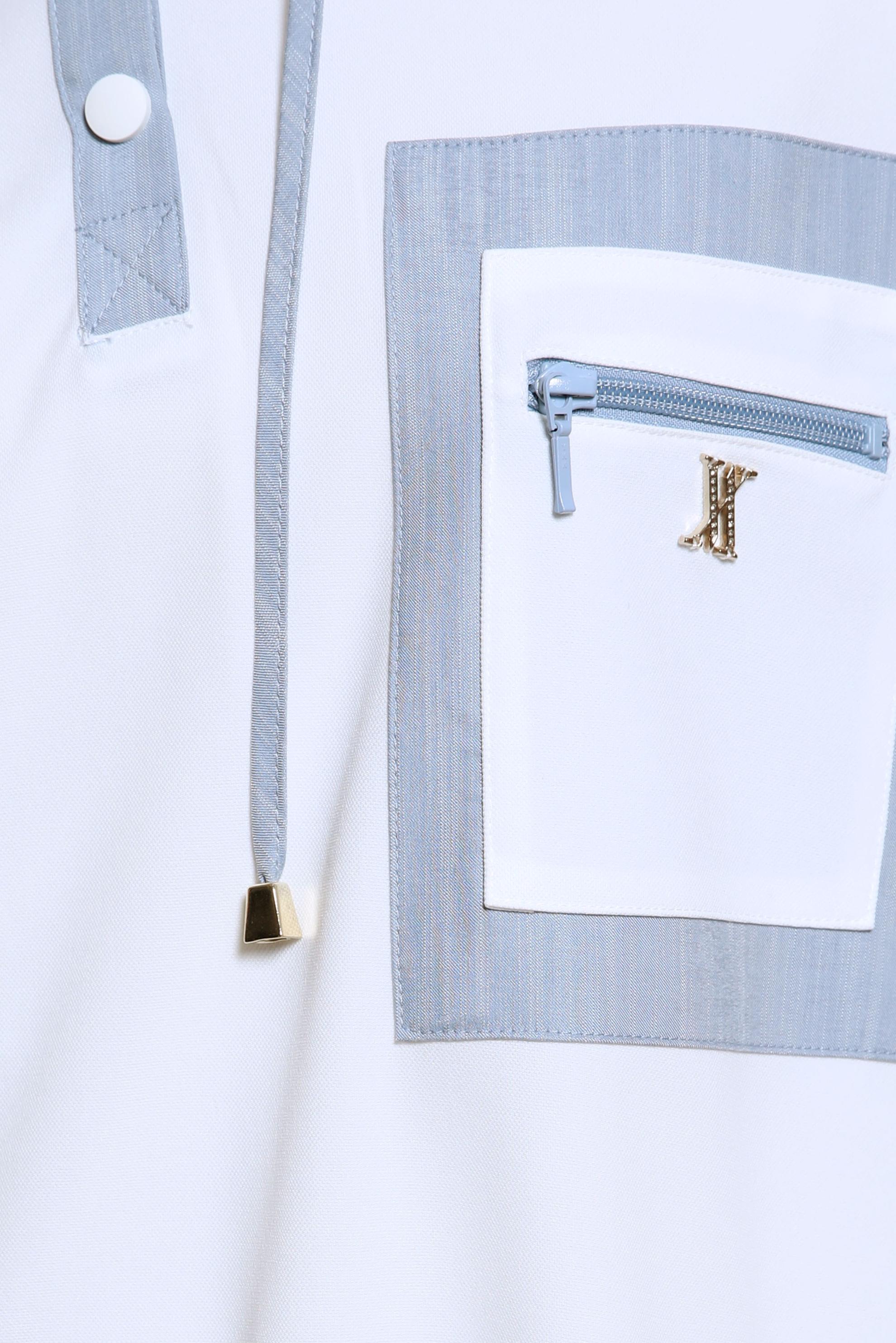 Tesettür giyim BEYAZ KAPÜŞONLU EŞOFMAN TUNİK 43846