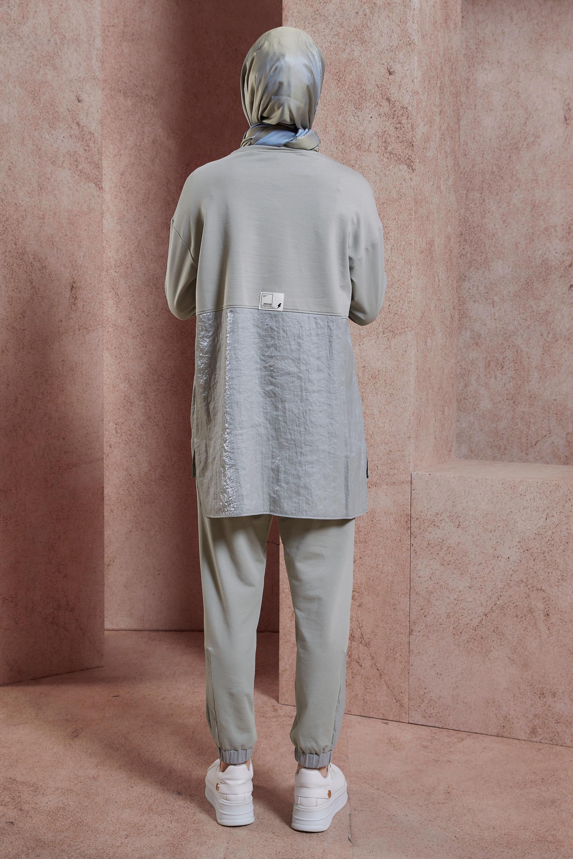 Tesettür giyim GÜMÜŞ PANTOLONLU EŞOFMAN TAKIM 44400