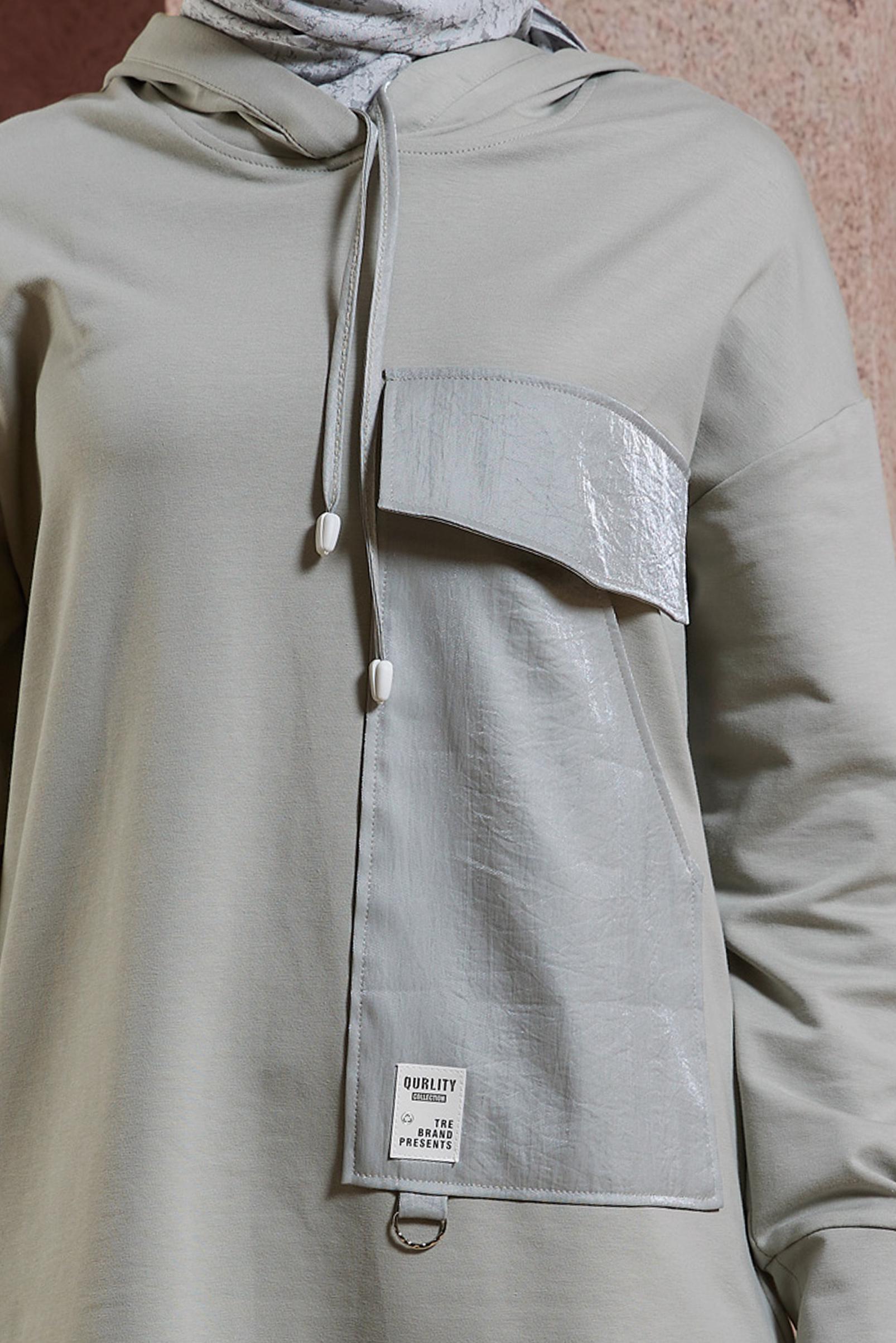 Tesettür giyim GÜMÜŞ PANTOLONLU EŞOFMAN TAKIM 44402