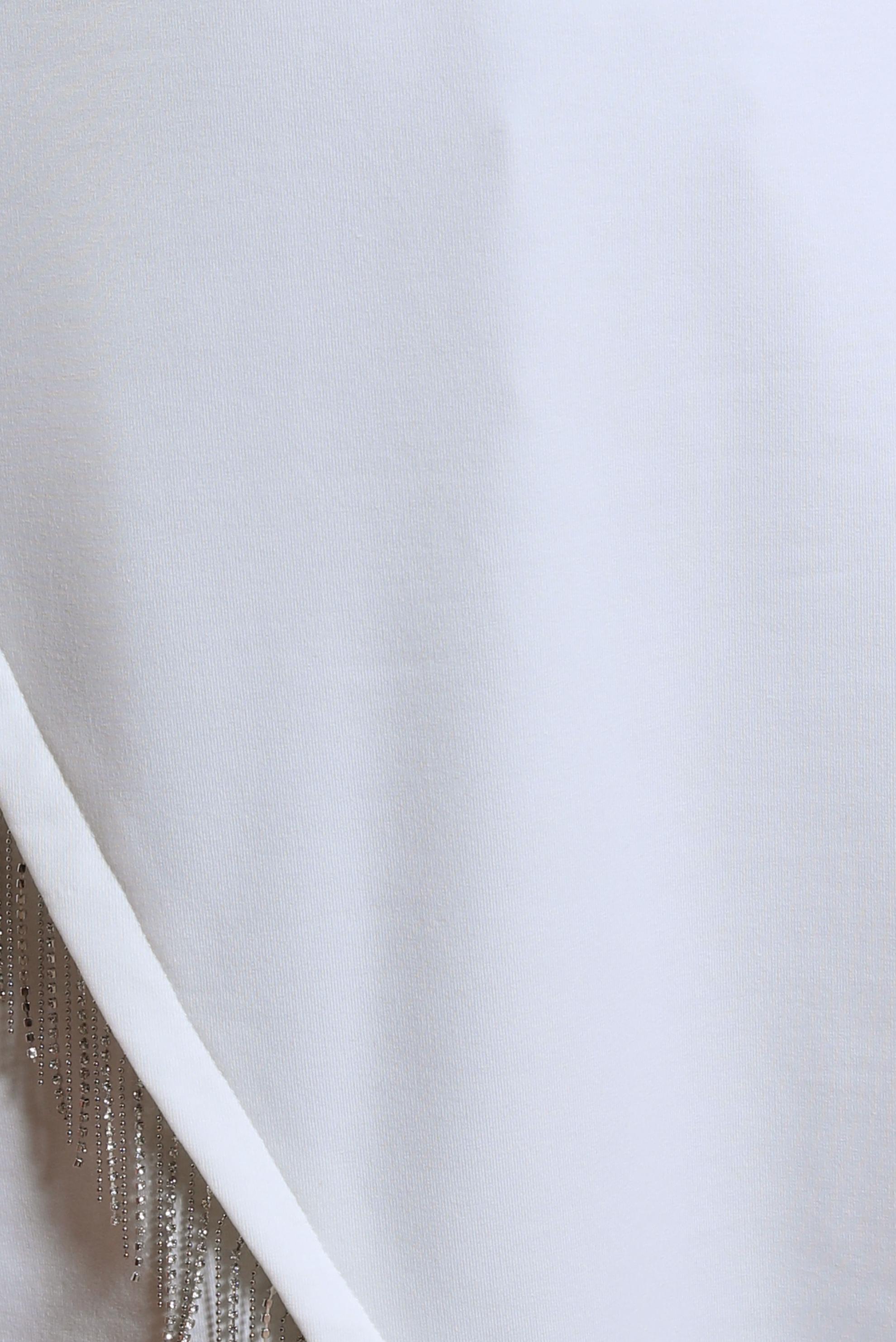 Tesettür giyim BEYAZ PÜSKÜLLÜ EŞOFMAN TUNİK 44442