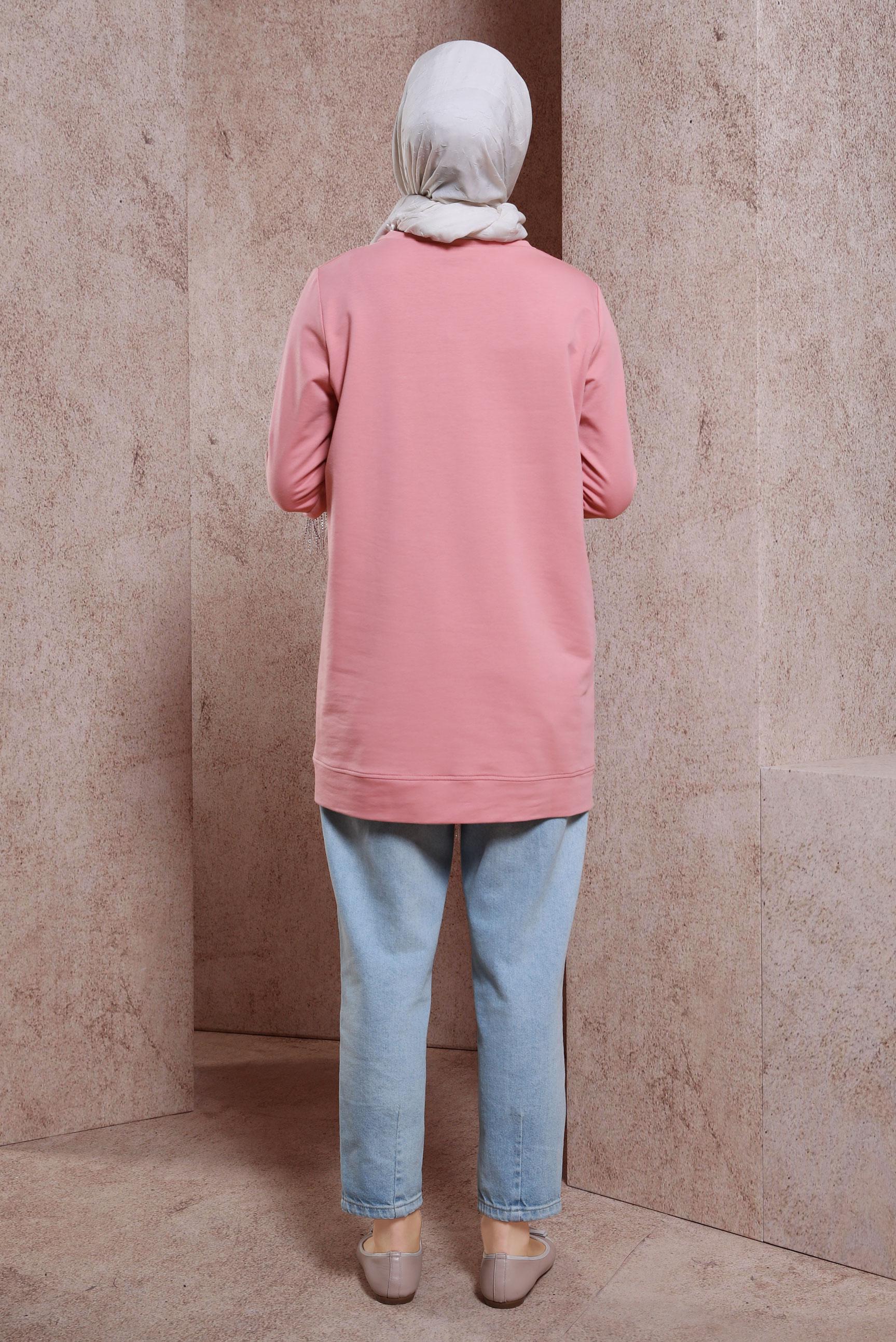 Vêtements hijab ROSE TUNIQUE DE SURVÊTEMENT À VOLANTS 44442