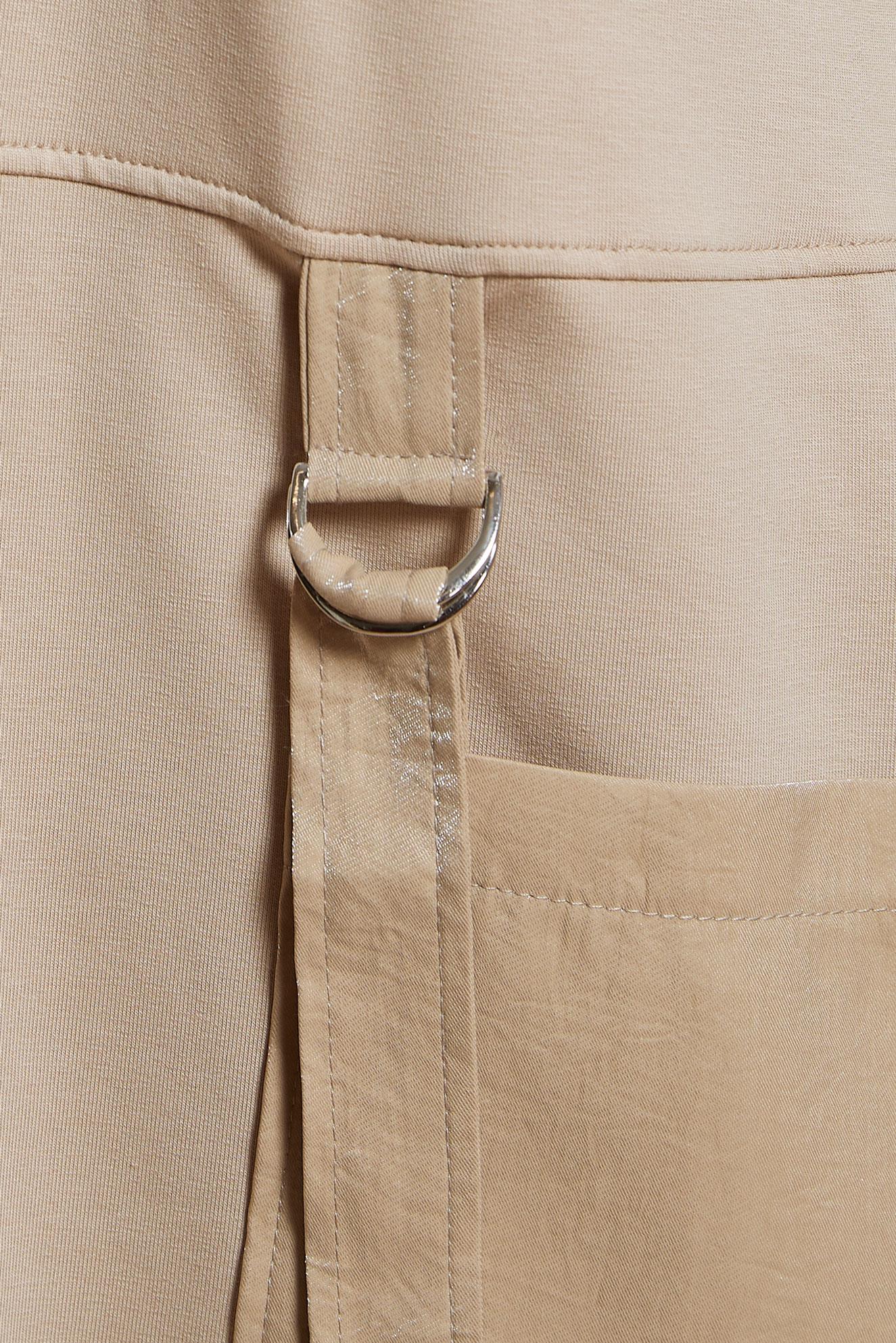 Tesettür giyim BEJ KAPÜŞONLU EŞOFMAN ELBİSE 44443