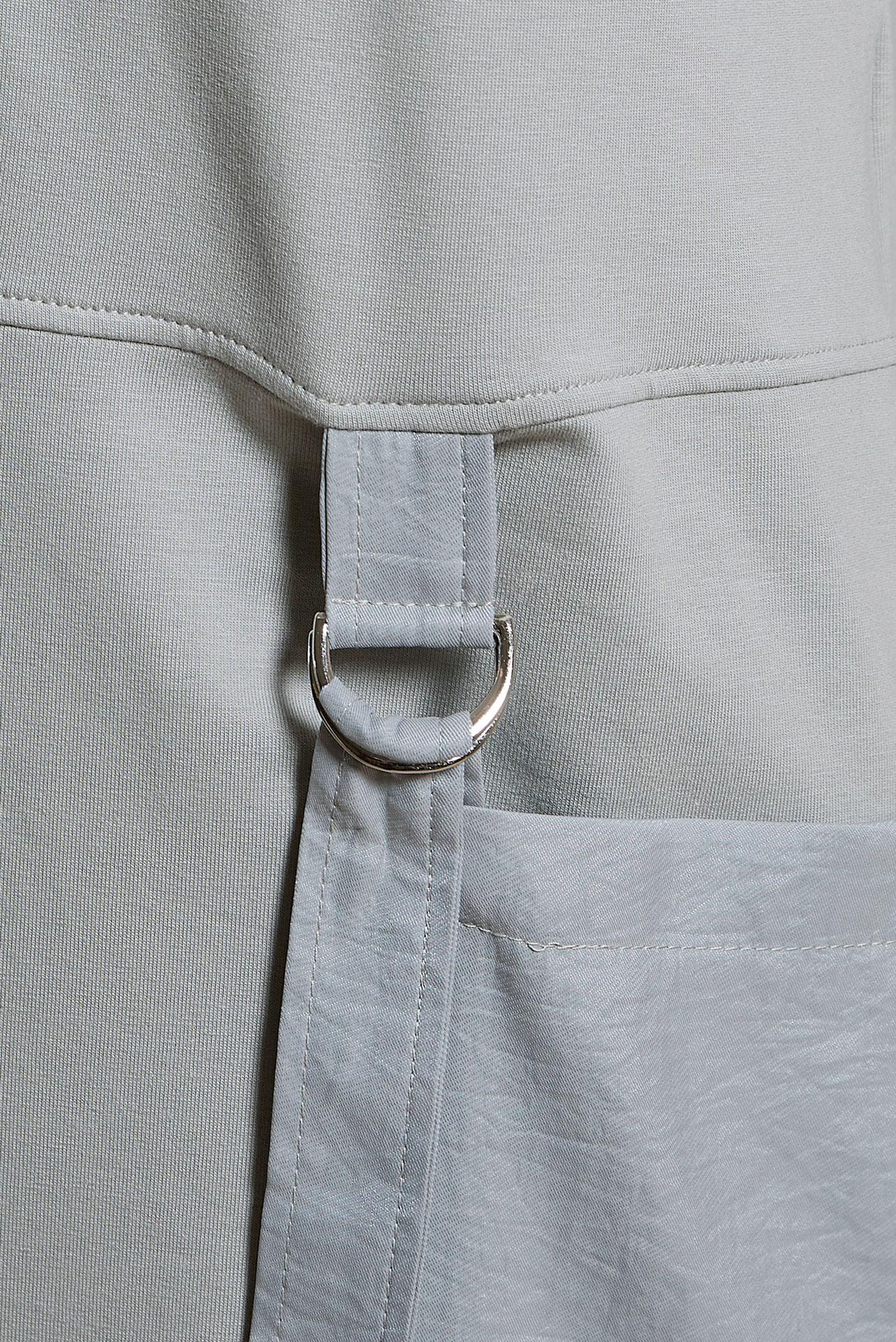 Tesettür giyim GÜMÜŞ KAPÜŞONLU EŞOFMAN ELBİSE 44443