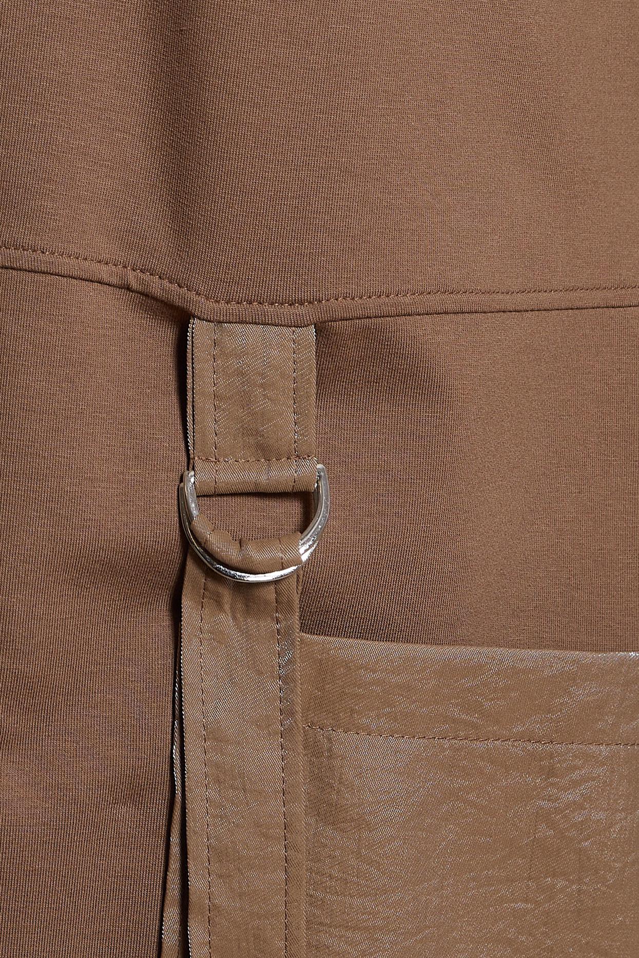 Tesettür giyim KAHVE KAPÜŞONLU EŞOFMAN ELBİSE 44443