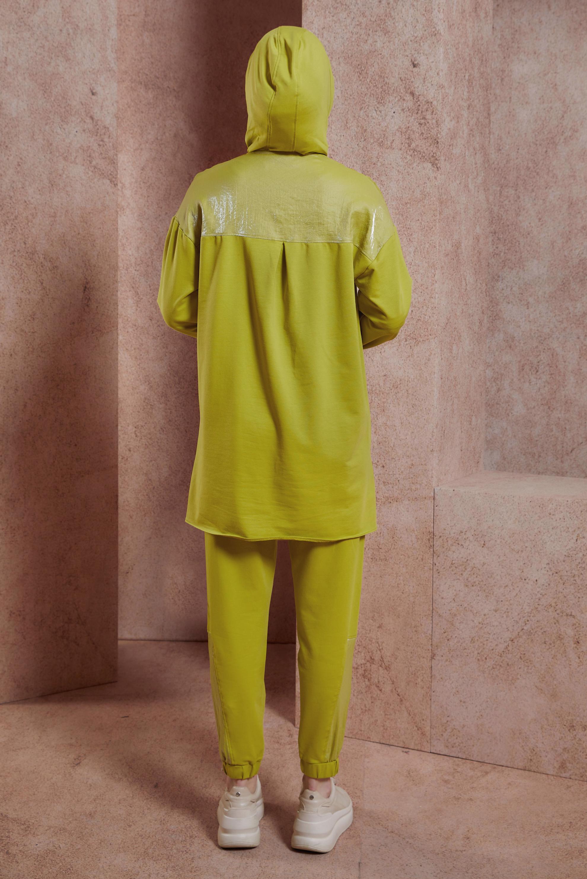 Tesettür giyim YEŞİL PANTOLONLU EŞOFMAN TAKIM 44444