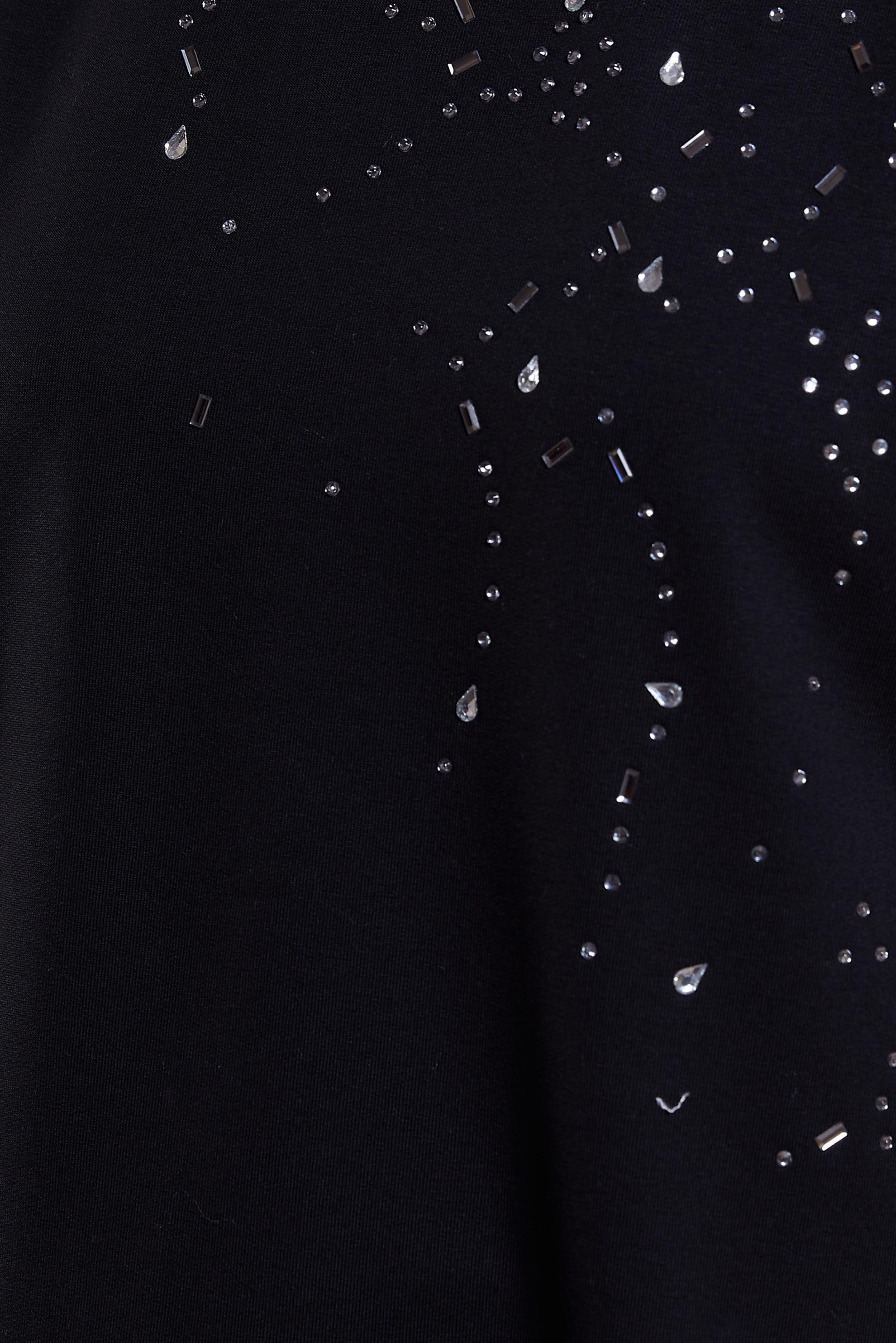 Tesettür giyim SİYAH TAŞ BASKILI EŞOFMAN TUNİK 44450