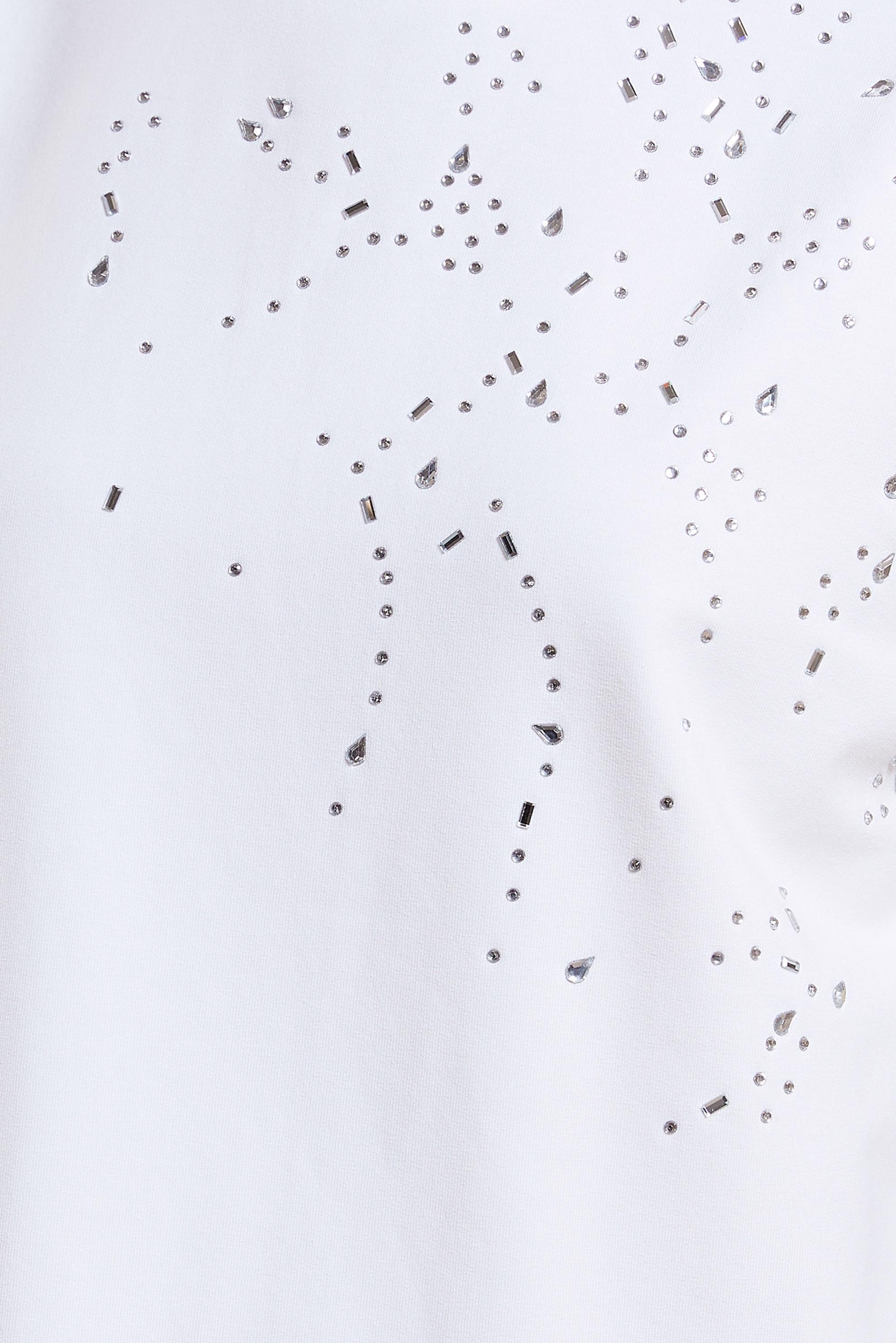 Tesettür giyim BEYAZ TAŞ BASKILI EŞOFMAN TUNİK 44450