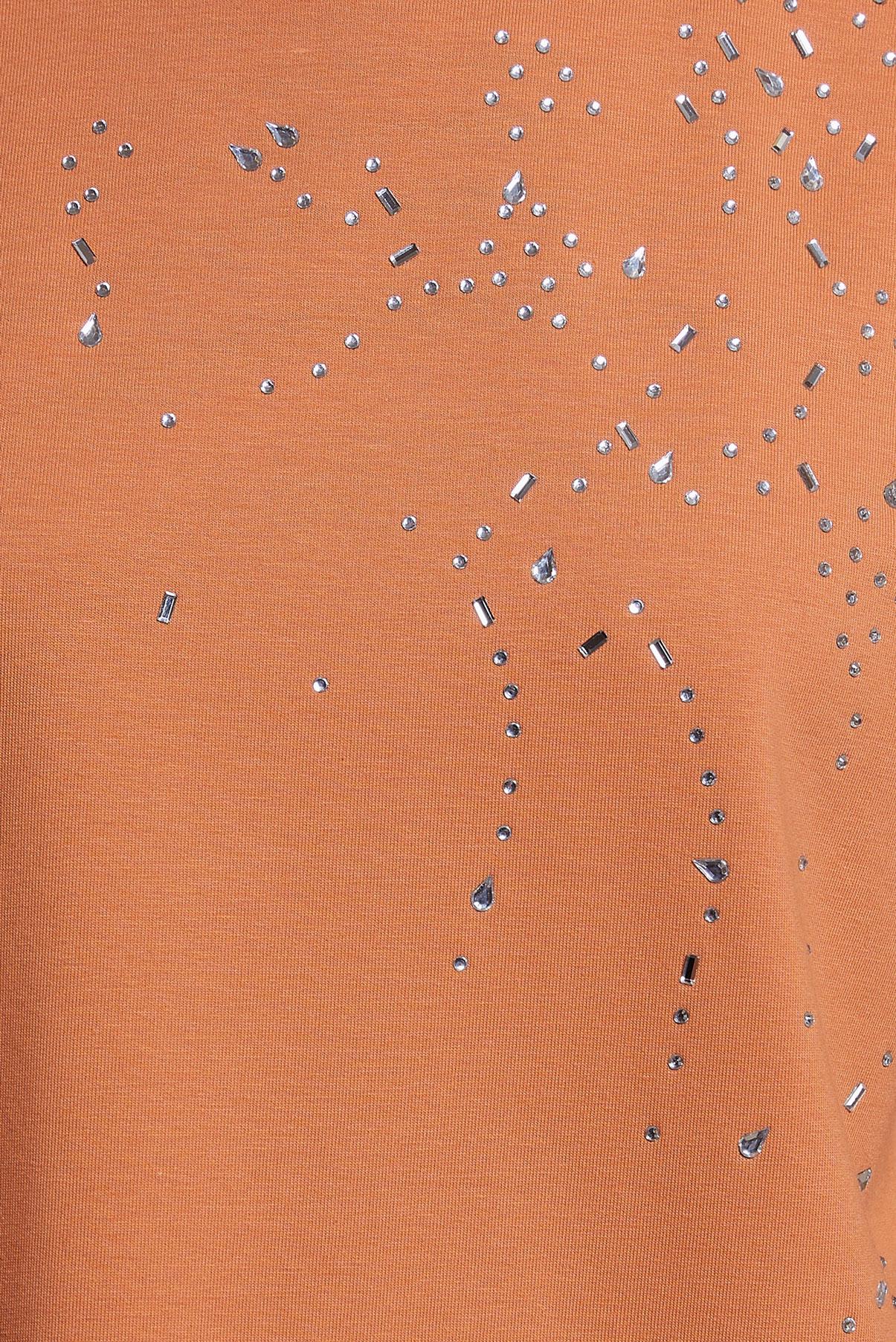 Tesettür giyim TURUNCU TAŞ BASKILI EŞOFMAN TUNİK 44450