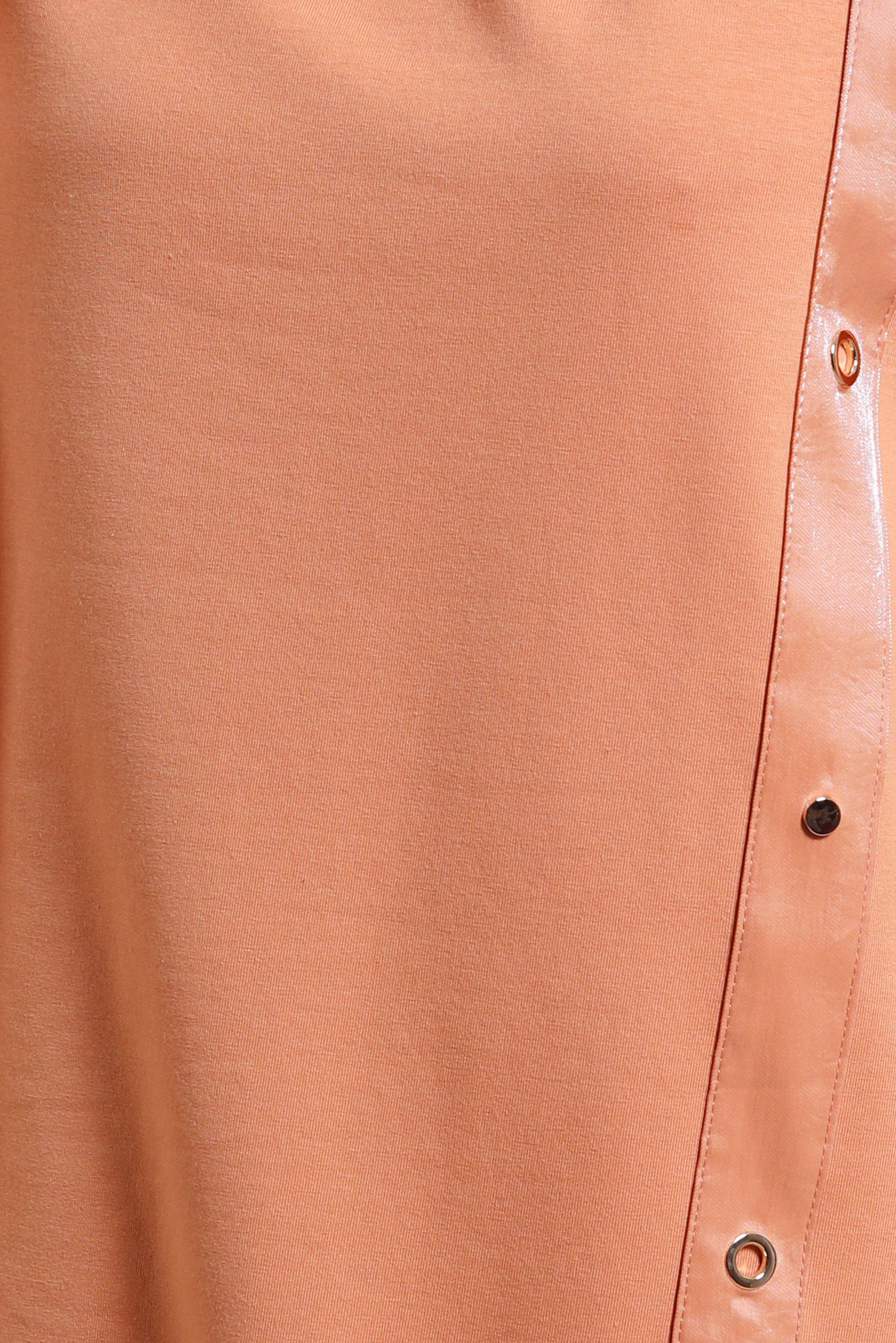 Tesettür giyim TURUNCU KUŞGÖZÜ DETAYLI EŞOFMAN TUNİK 44452