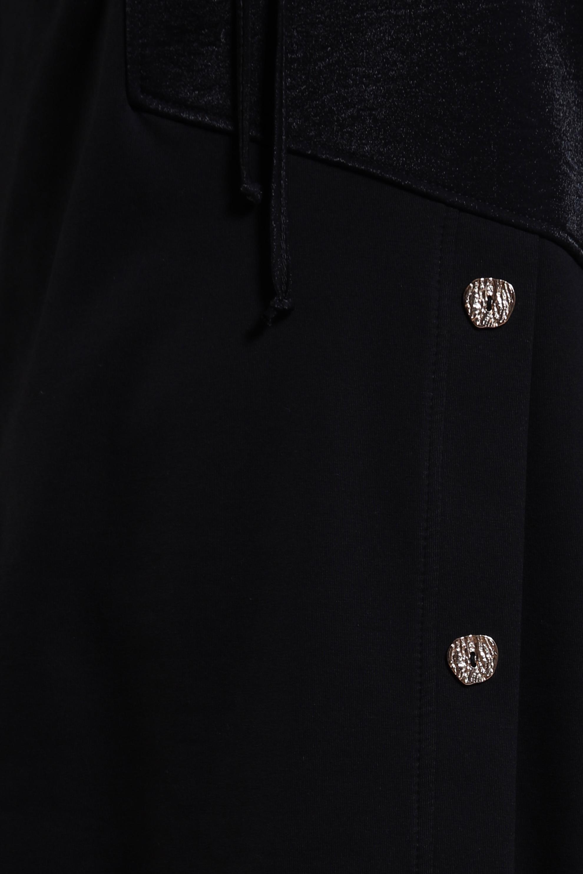 Tesettür giyim SİYAH KAPÜŞONLU EŞOFMAN TUNİK 44484