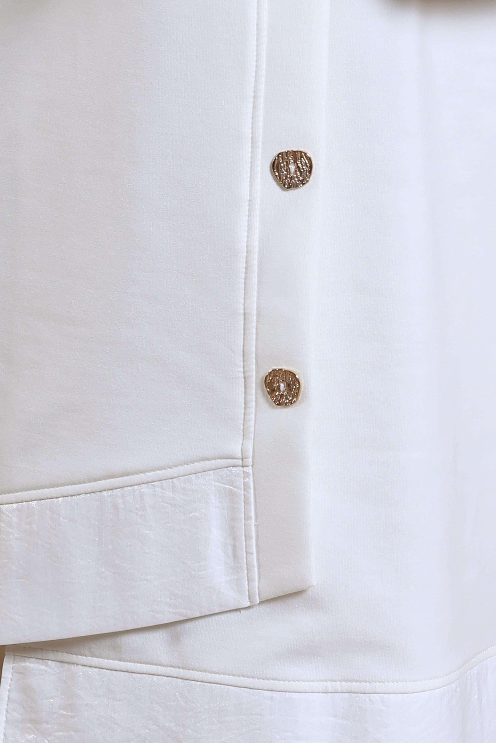 Tesettür giyim BEYAZ KAPÜŞONLU EŞOFMAN TUNİK 44484