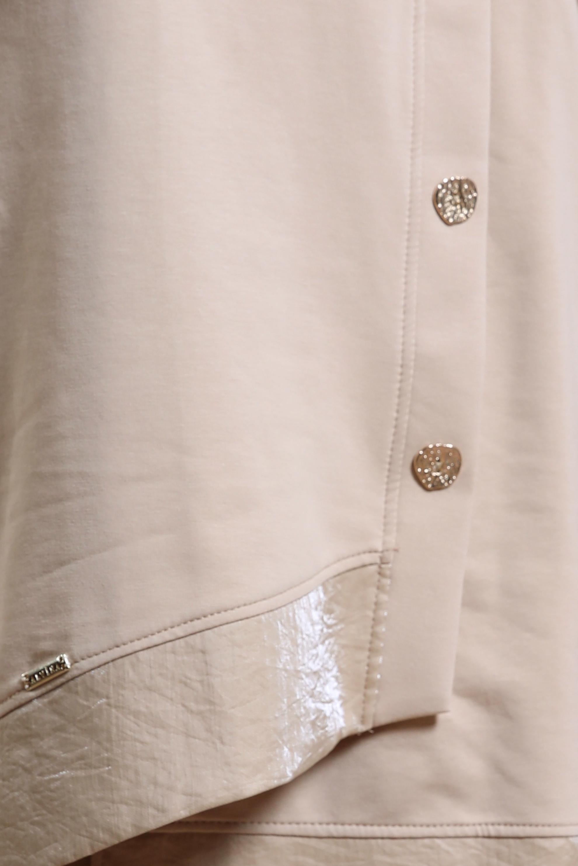 Tesettür giyim BEJ KAPÜŞONLU EŞOFMAN TUNİK 44484