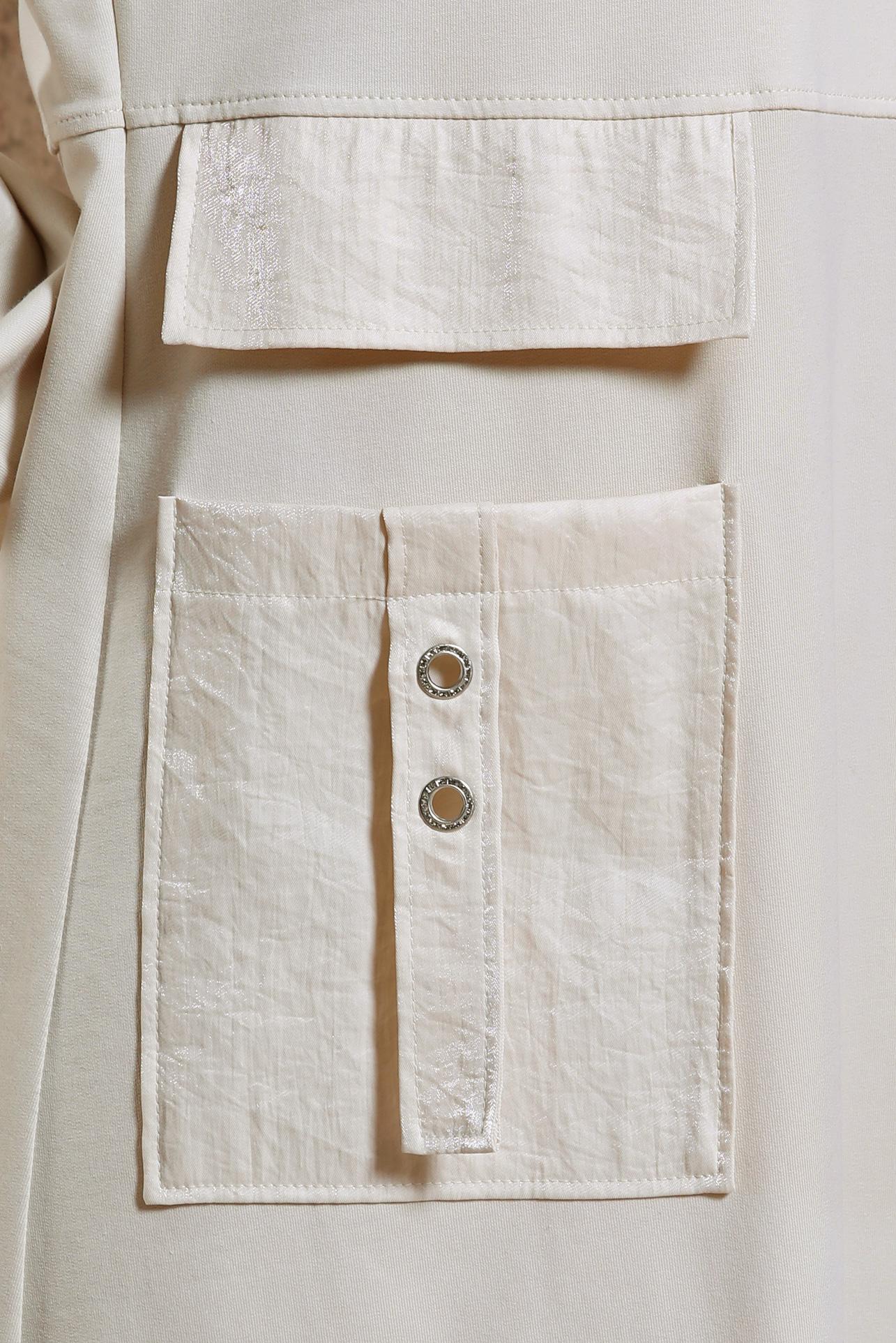 Vêtements hijab BEIGE ROBE DE SURVÊTEMENT AVEC POCHE 44486