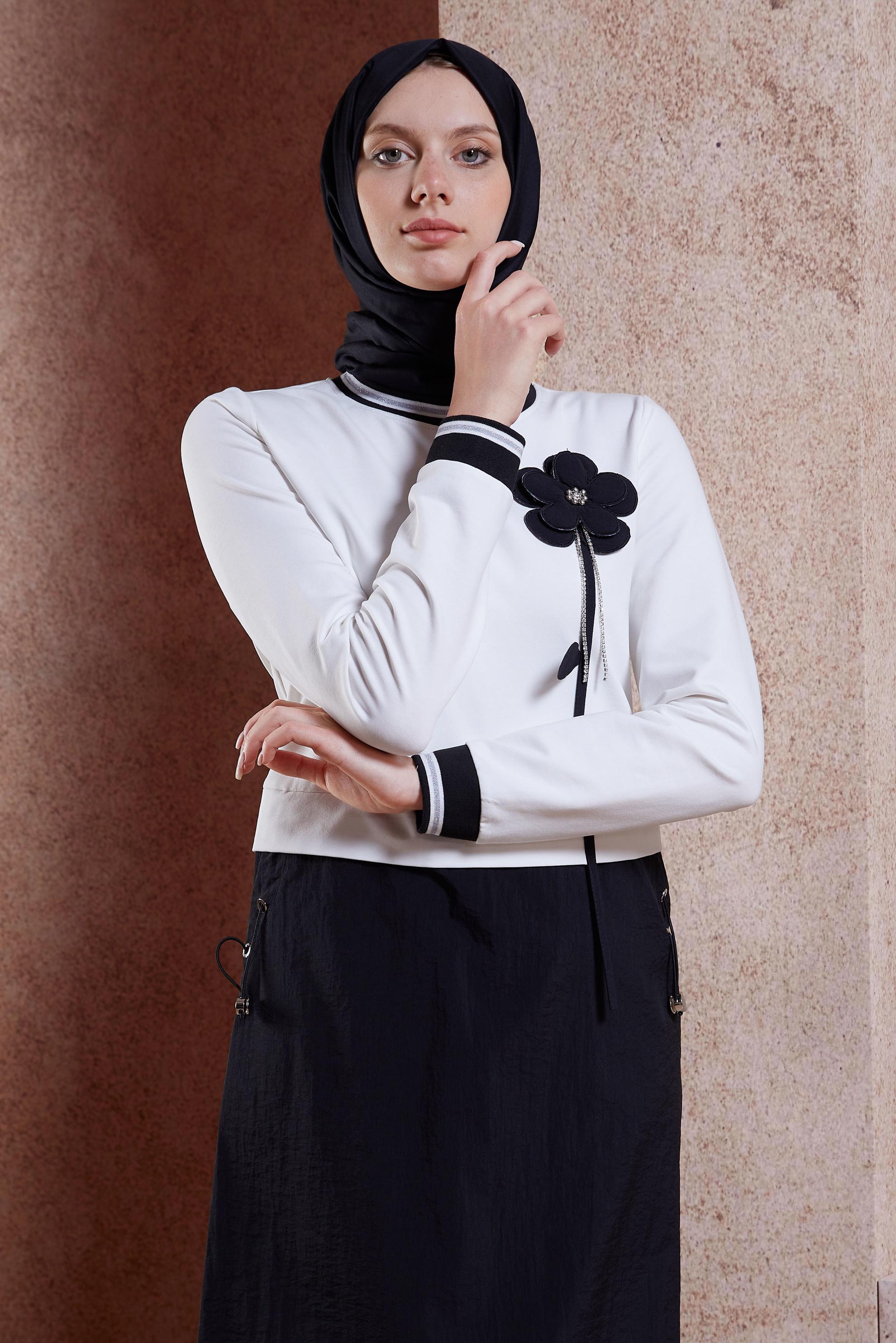 Vêtements hijab NOIR ROBE DE SURVÊTEMENT EN COTON 44514