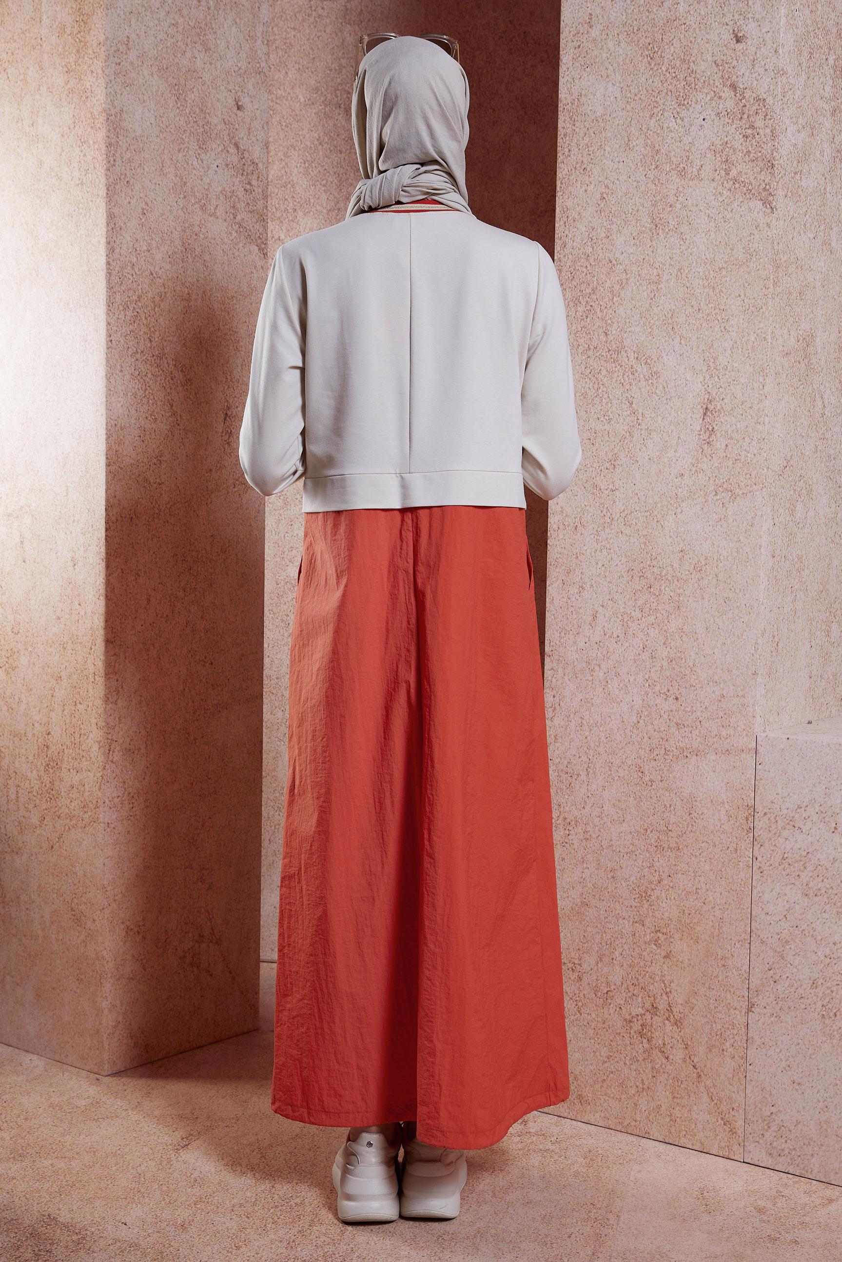 Vêtements hijab ORANGE ROBE DE SURVÊTEMENT EN COTON 44514