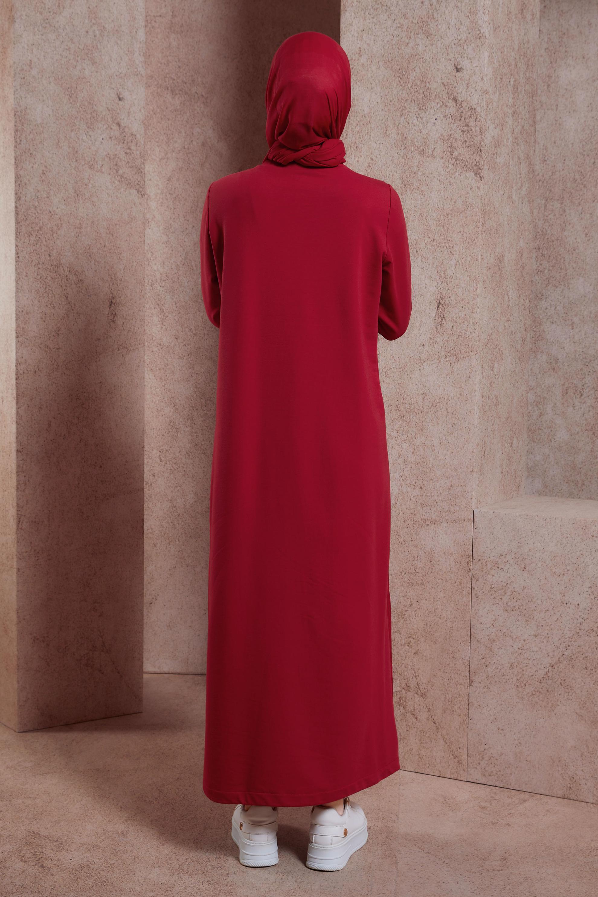 Hijab clothing RED TRACKSUIT DRESS 44515