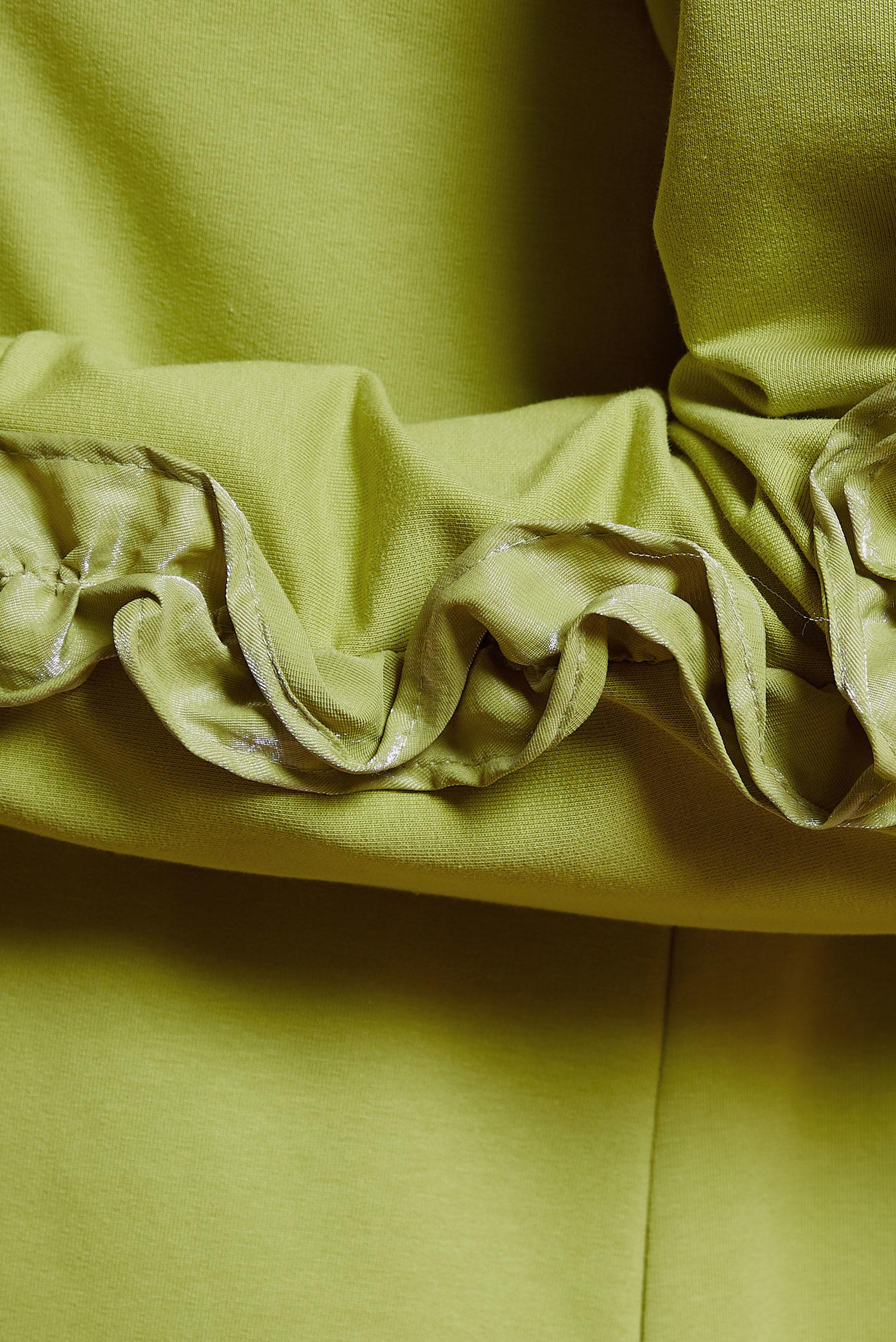 Tesettür giyim YEŞİL FIRFIR DETAYLI EŞOFMAN TUNİK 44572