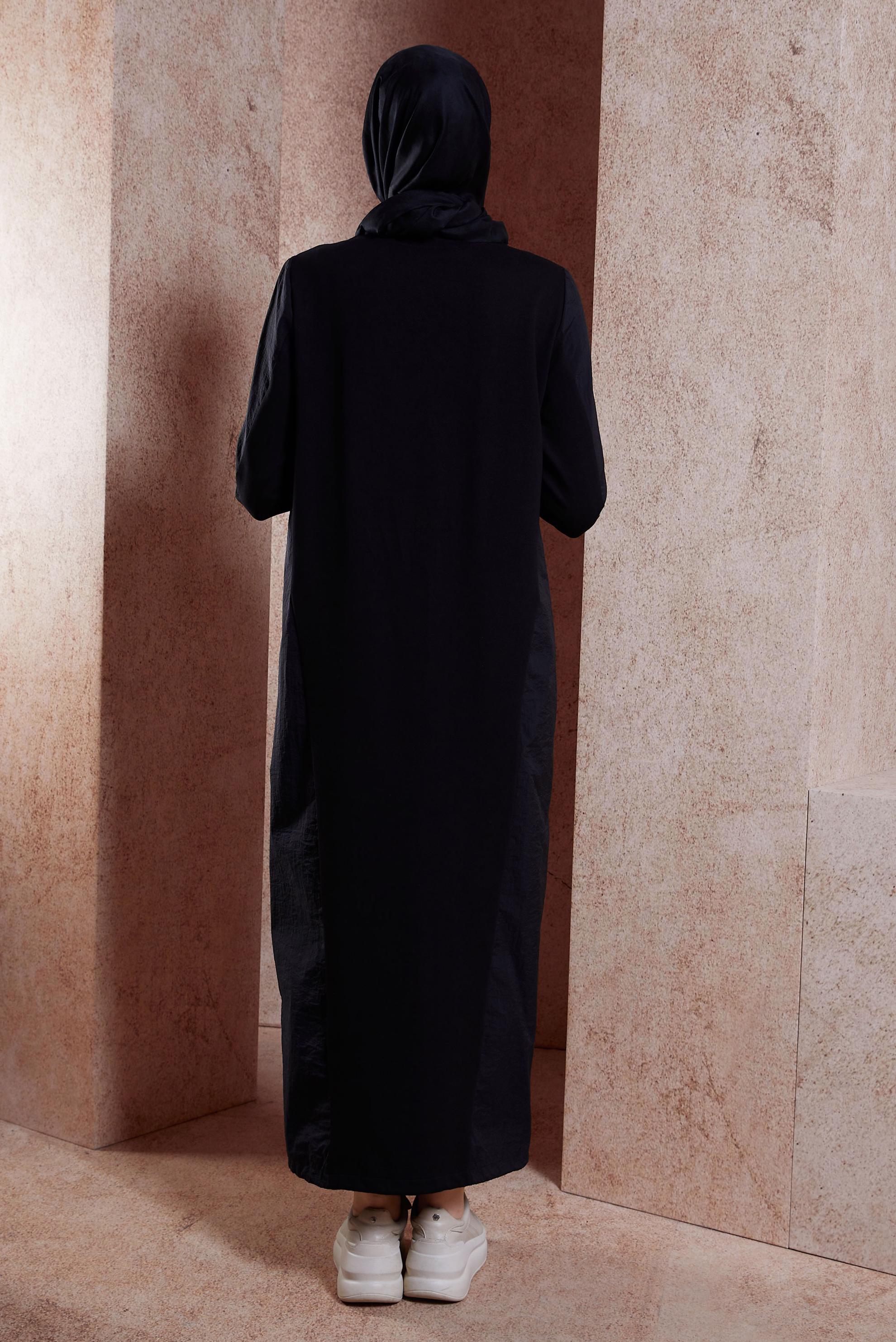 Vêtements hijab NOIR ROBE DE SURVÊTEMENT 44574