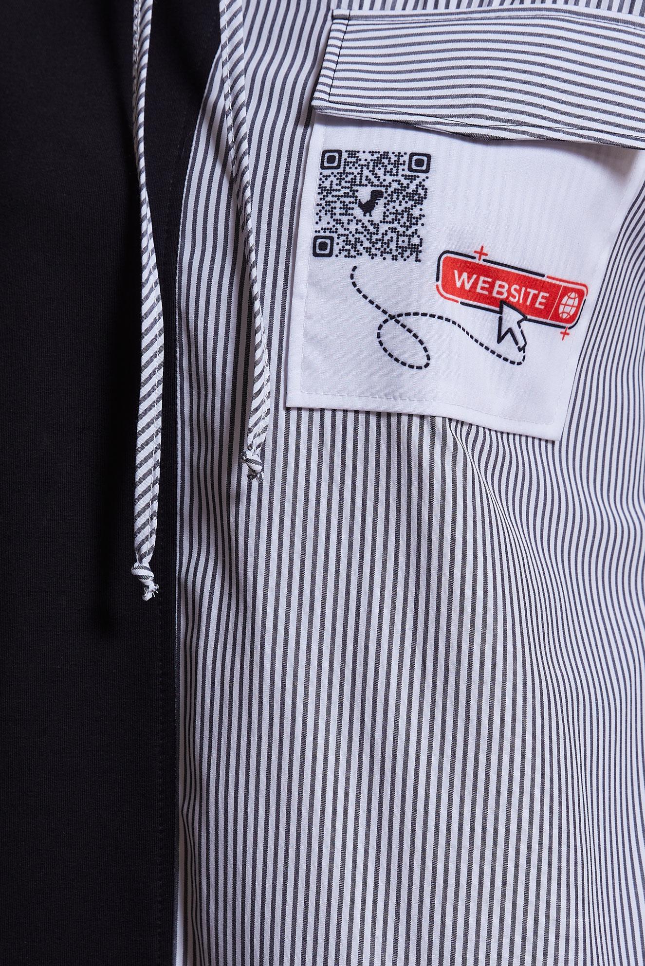 Tesettür giyim SİYAH KAPÜŞONLU EŞOFMAN TUNİK 44618