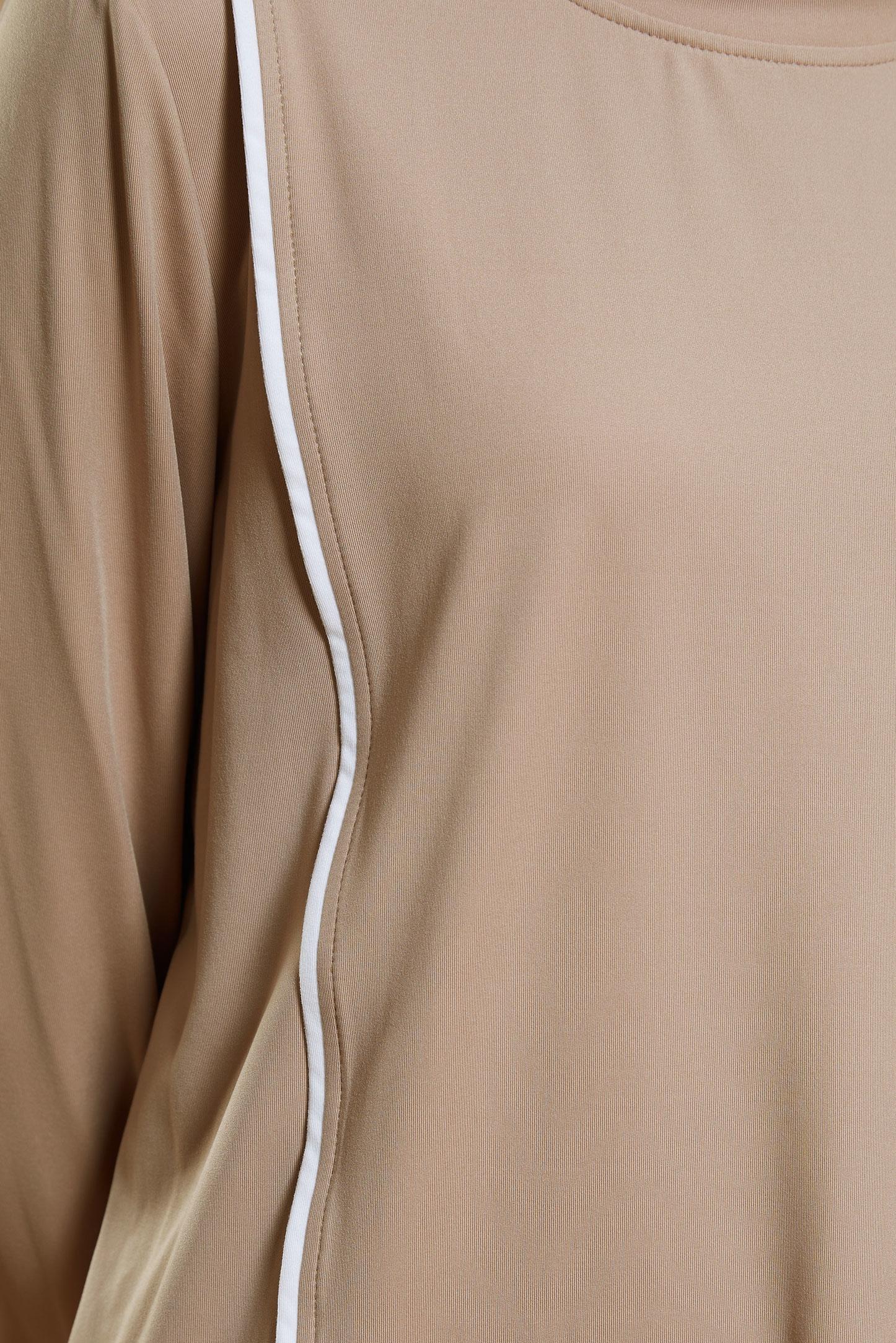 Tesettür giyim BEJ ÖRME EŞOFMAN TUNİK 44622