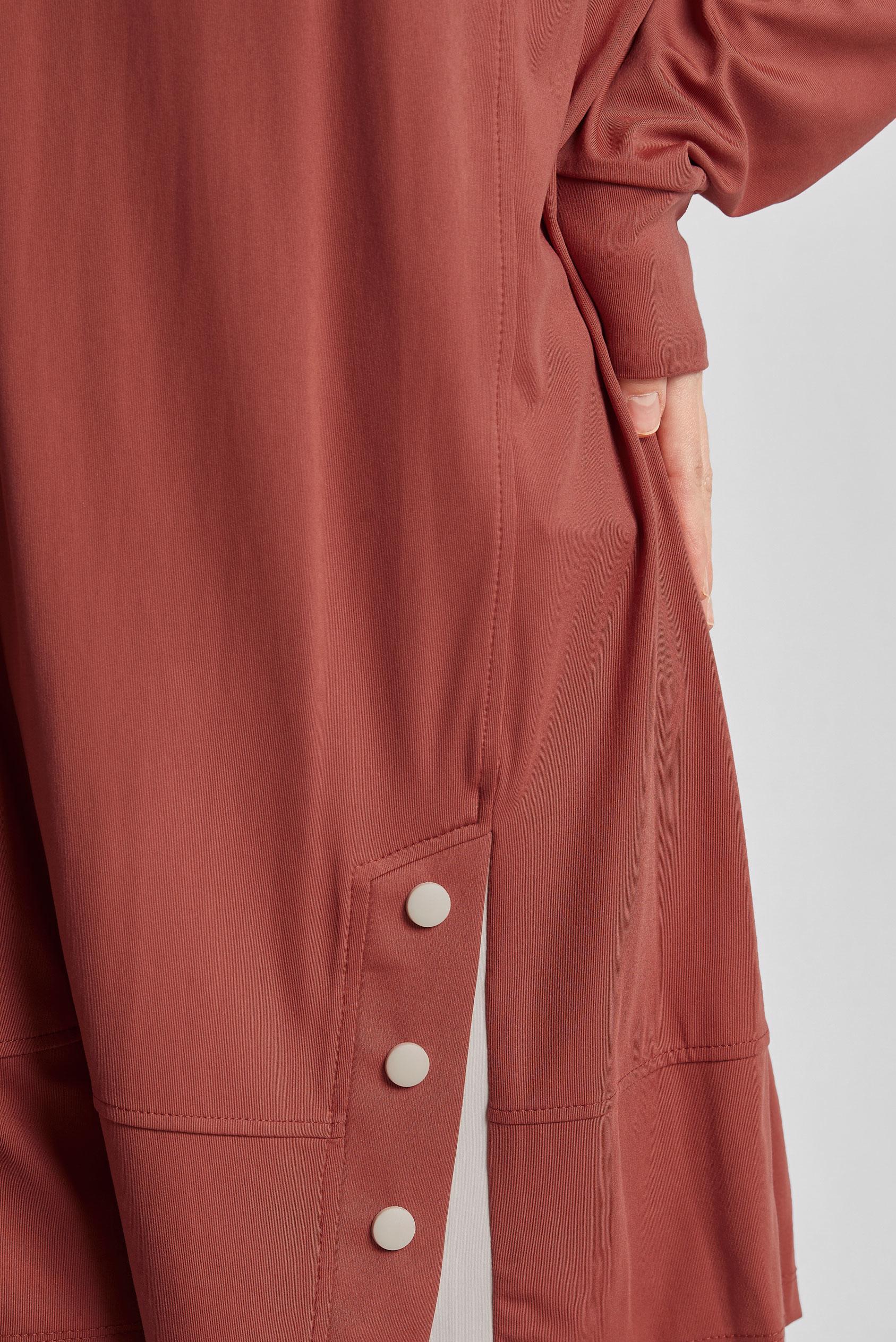 Tesettür giyim TURUNCU ÖRME EŞOFMAN TUNİK 44622