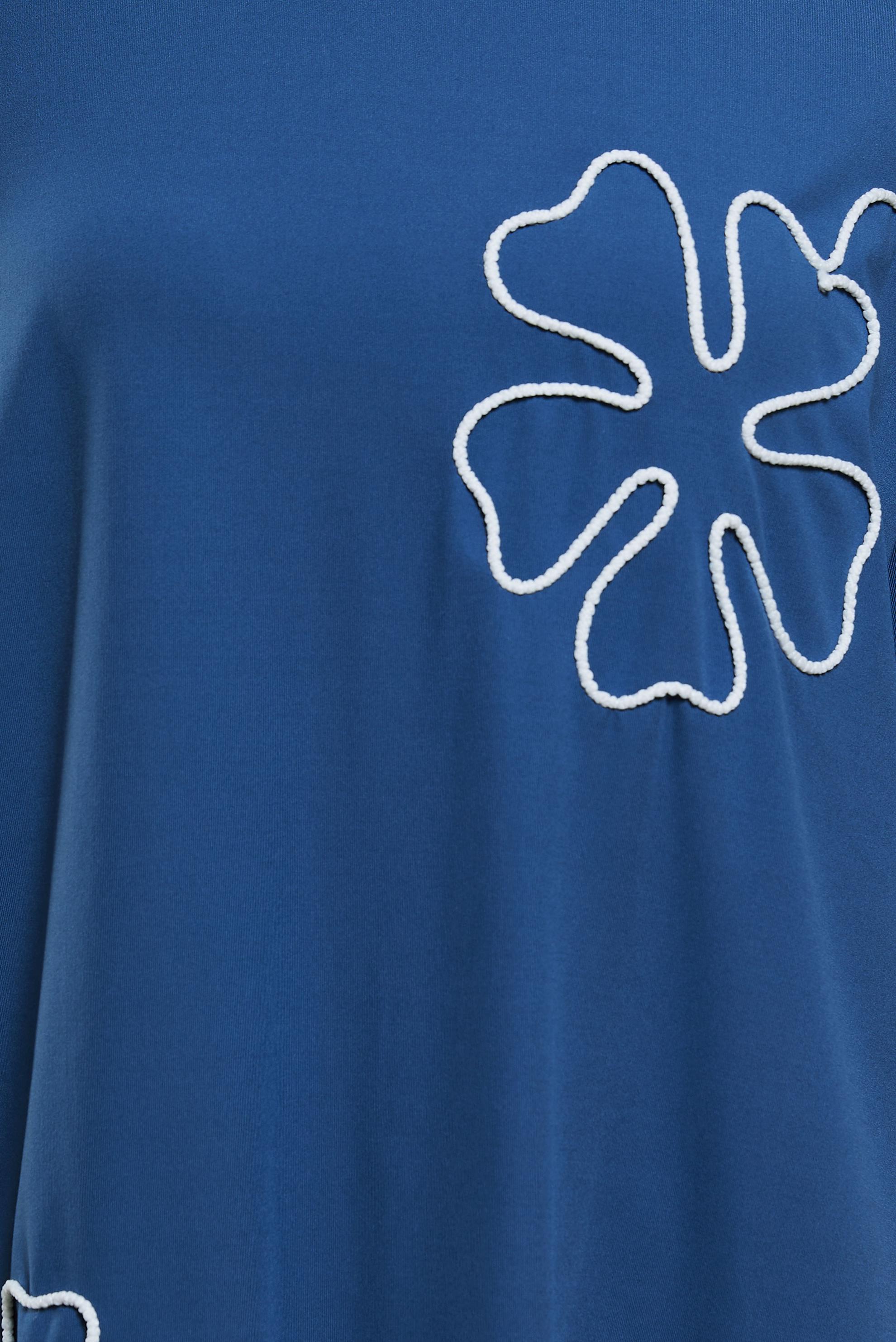 Tesettür giyim LACİVERT NAKIŞ DETAYLI EŞOFMAN TUNİK 44624