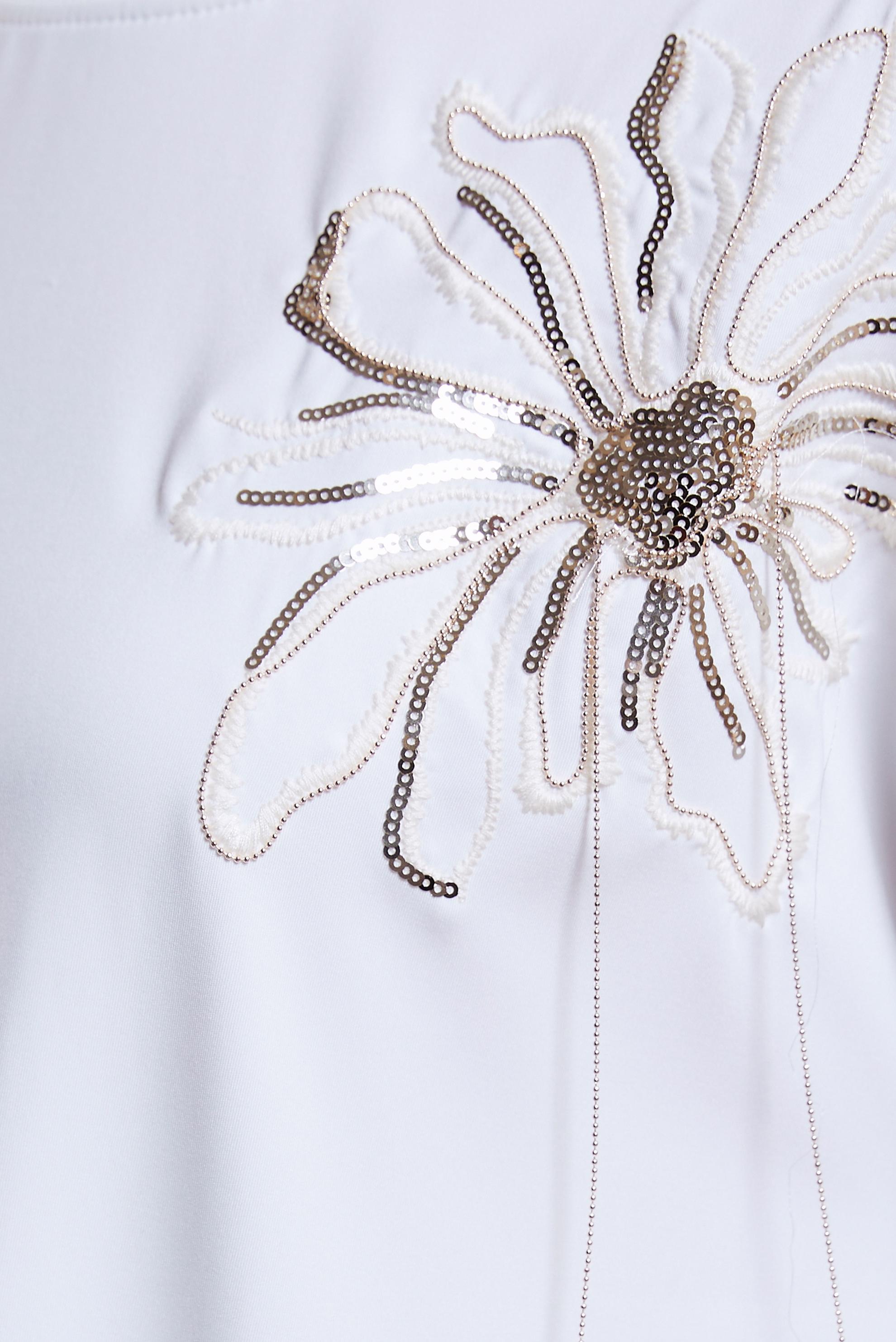 Tesettür giyim BEYAZ ZİNCİR DETAYLI EŞOFMAN TUNİK 44638