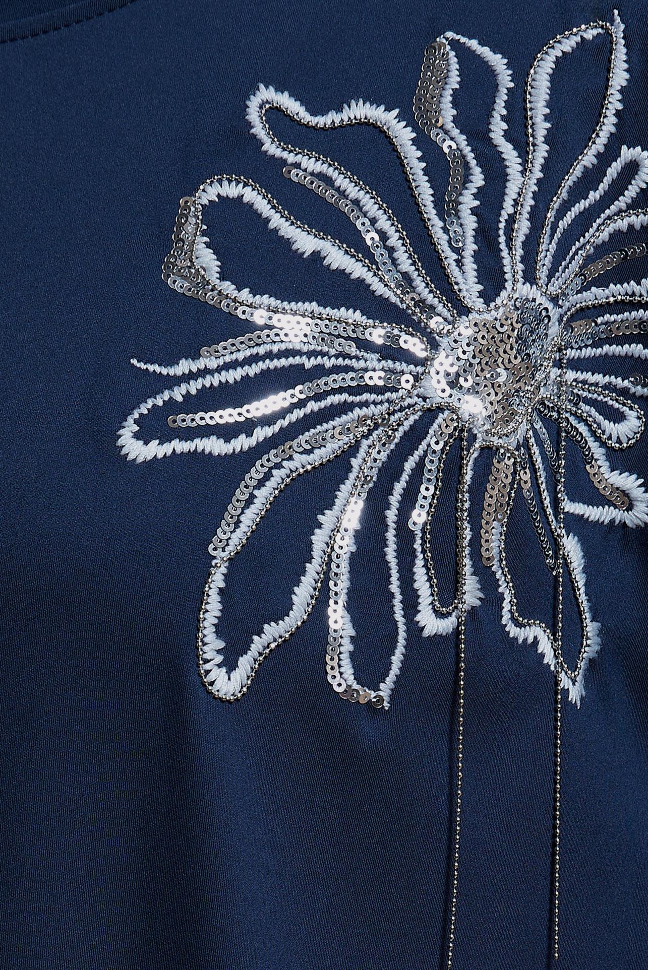 Tesettür giyim LACİVERT ZİNCİR DETAYLI EŞOFMAN TUNİK 44638