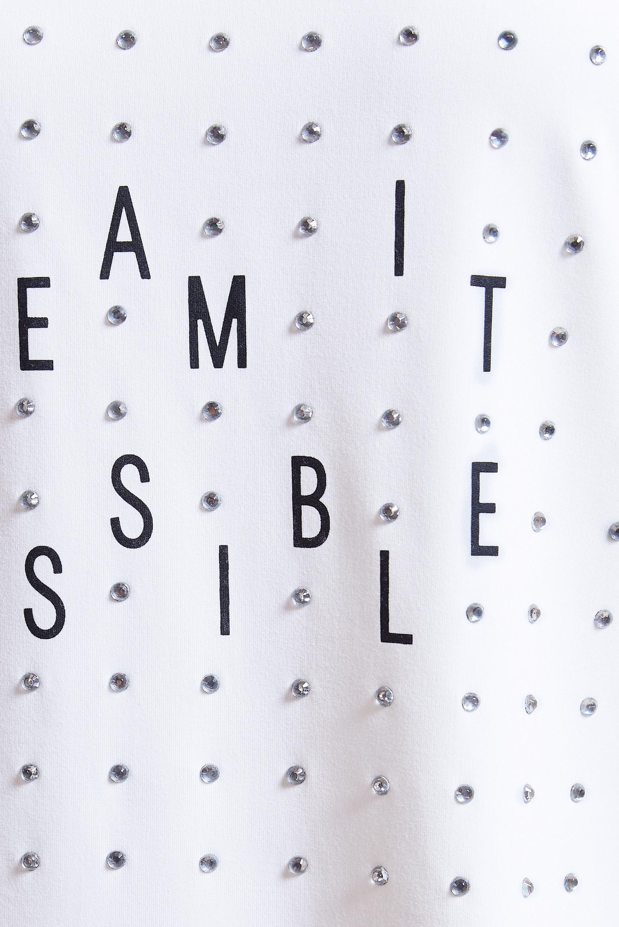 Tesettür giyim BEYAZ TAŞ DETAYLI EŞOFMAN TUNİK 44639