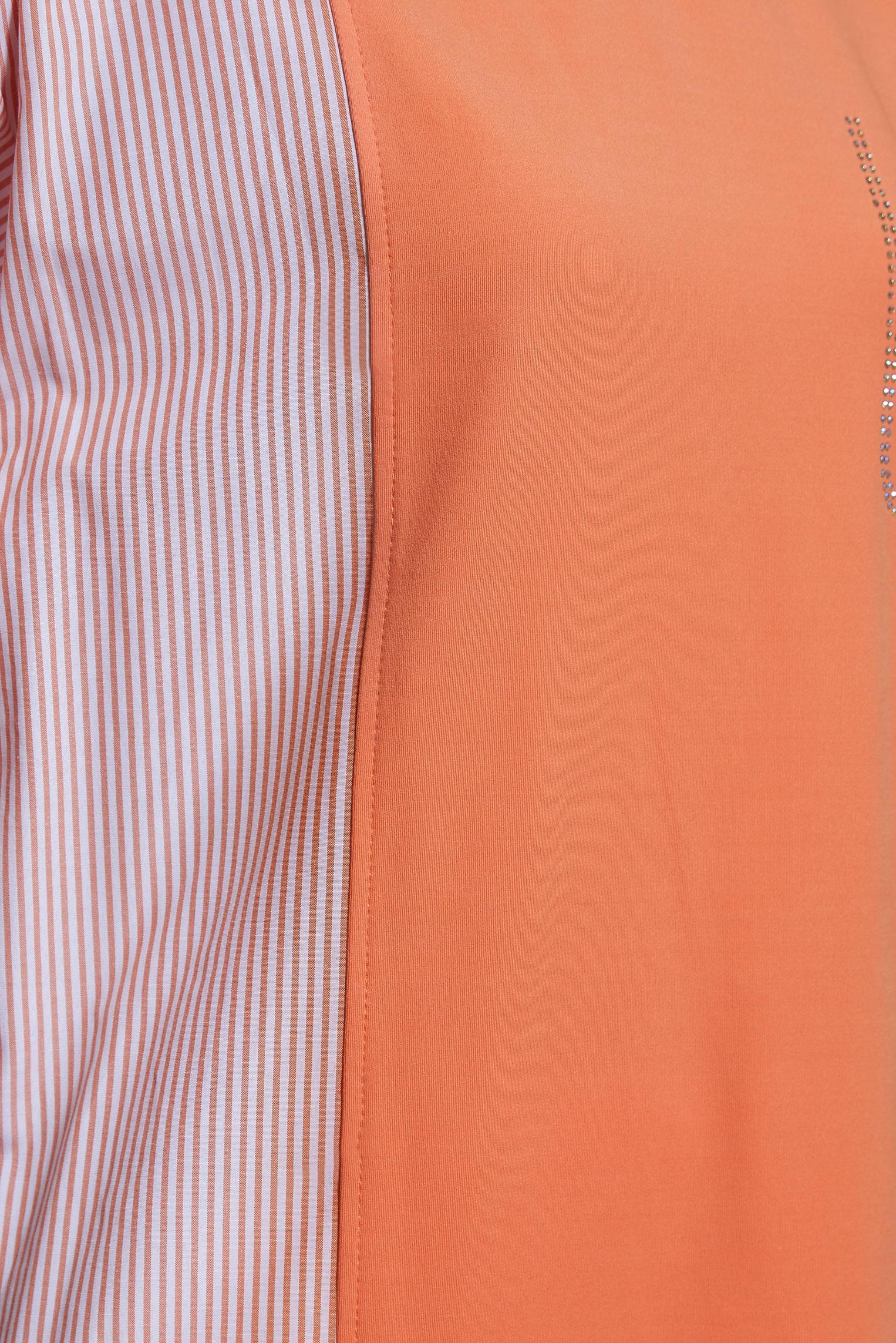 Tesettür giyim TURUNCU ÇİZGİLİ EŞOFMAN TUNİK 44640