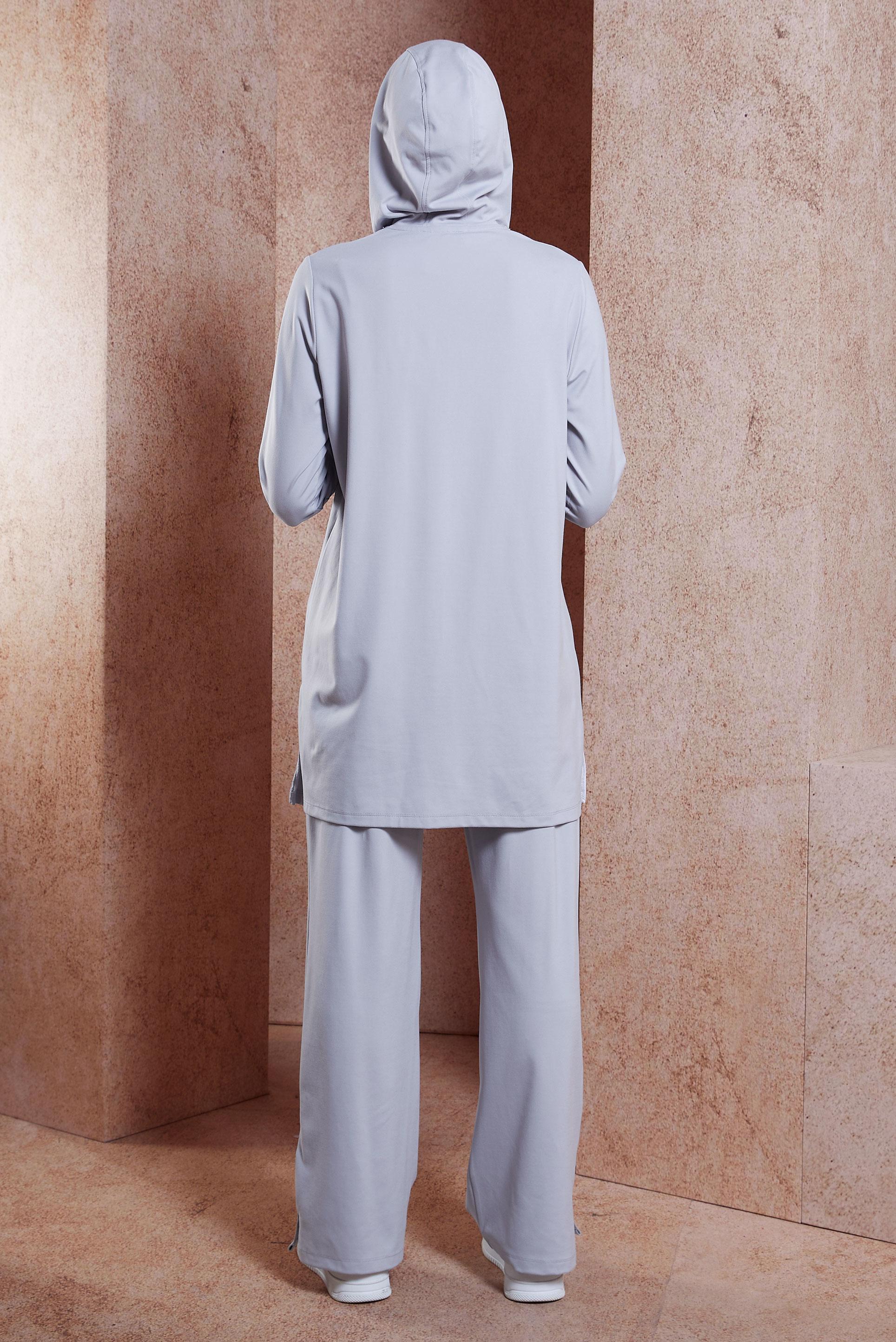 Tesettür giyim GRİ GARNİLİ ÖRME EŞOFMAN TAKIM 44642