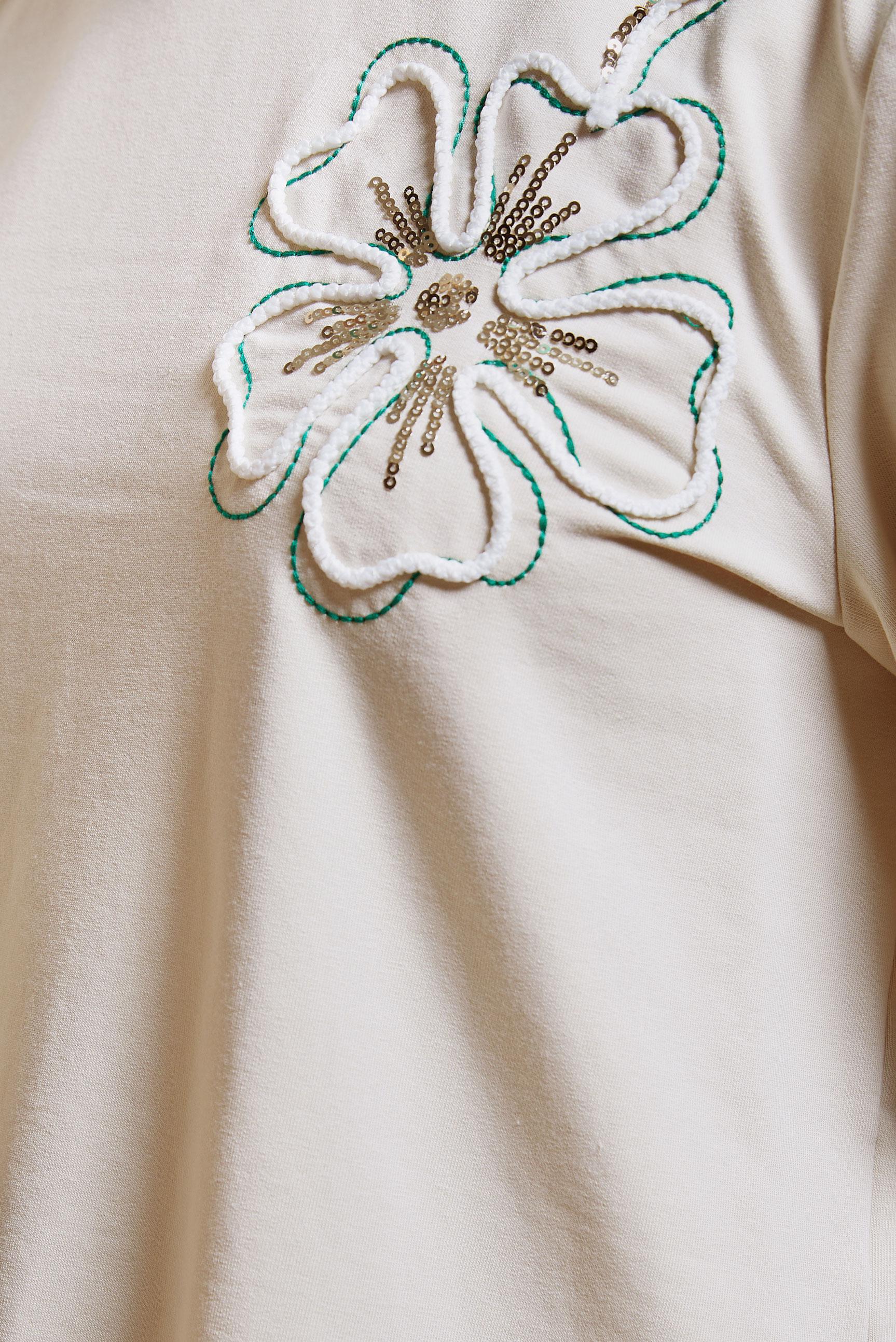 Tesettür giyim YEŞİL ETEKLİ İŞLEMELİ EŞOFMAN TAKIM 44699